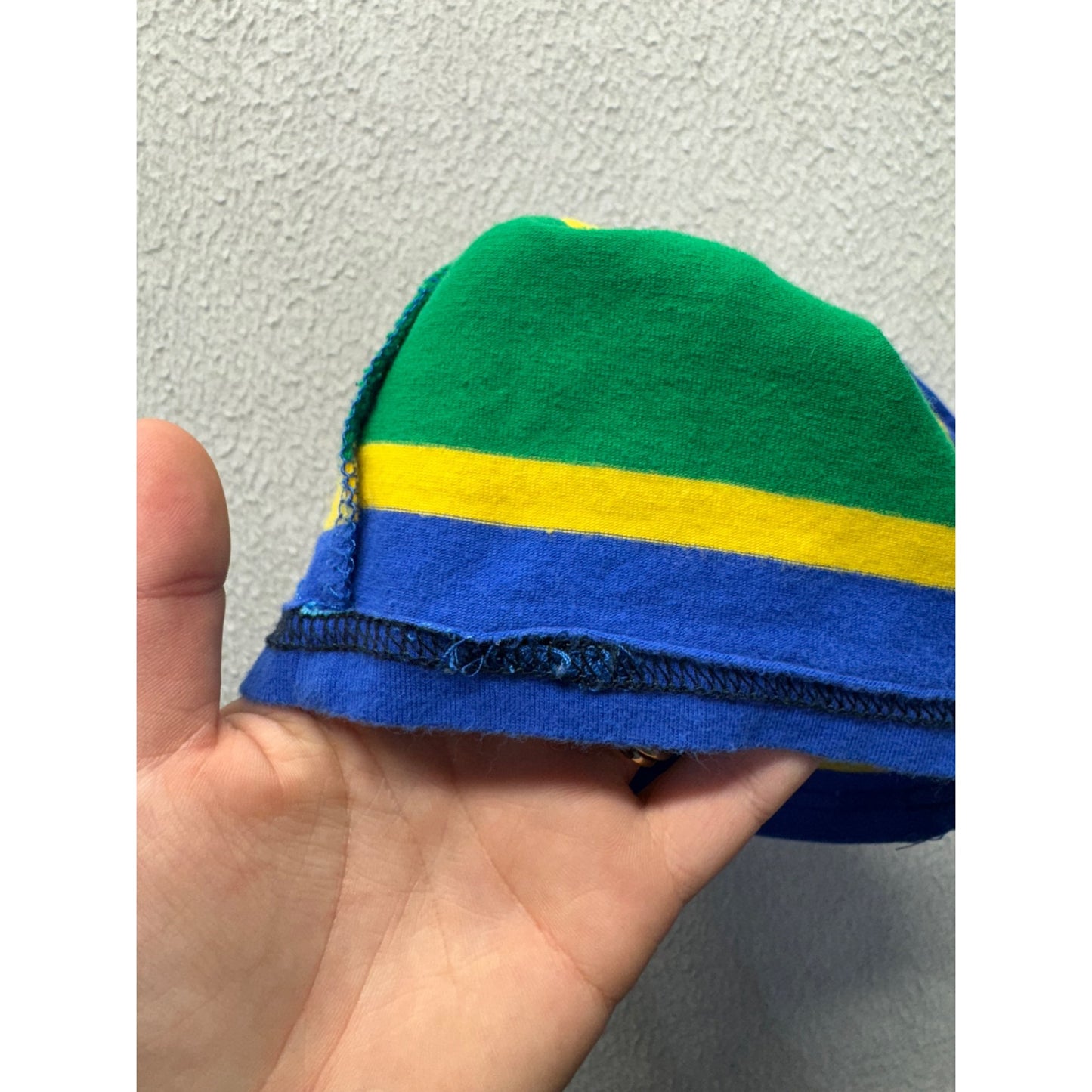 Ralph Lauren Polo Jeans Co Striped Kids Polo Shirt Yellow Green Blue #9780