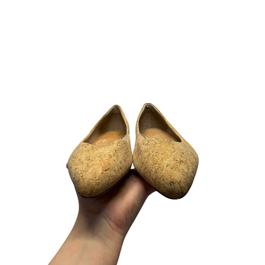 Corso Como Cork Pointed Toe Flats 11M 9477