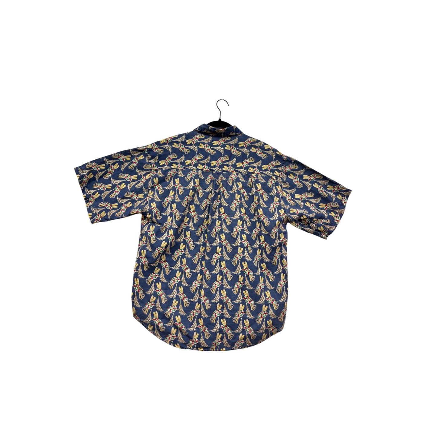 Bugle Boy Co. Mens Short Sleeve Button-Up Shirt With Tropical Print #8928