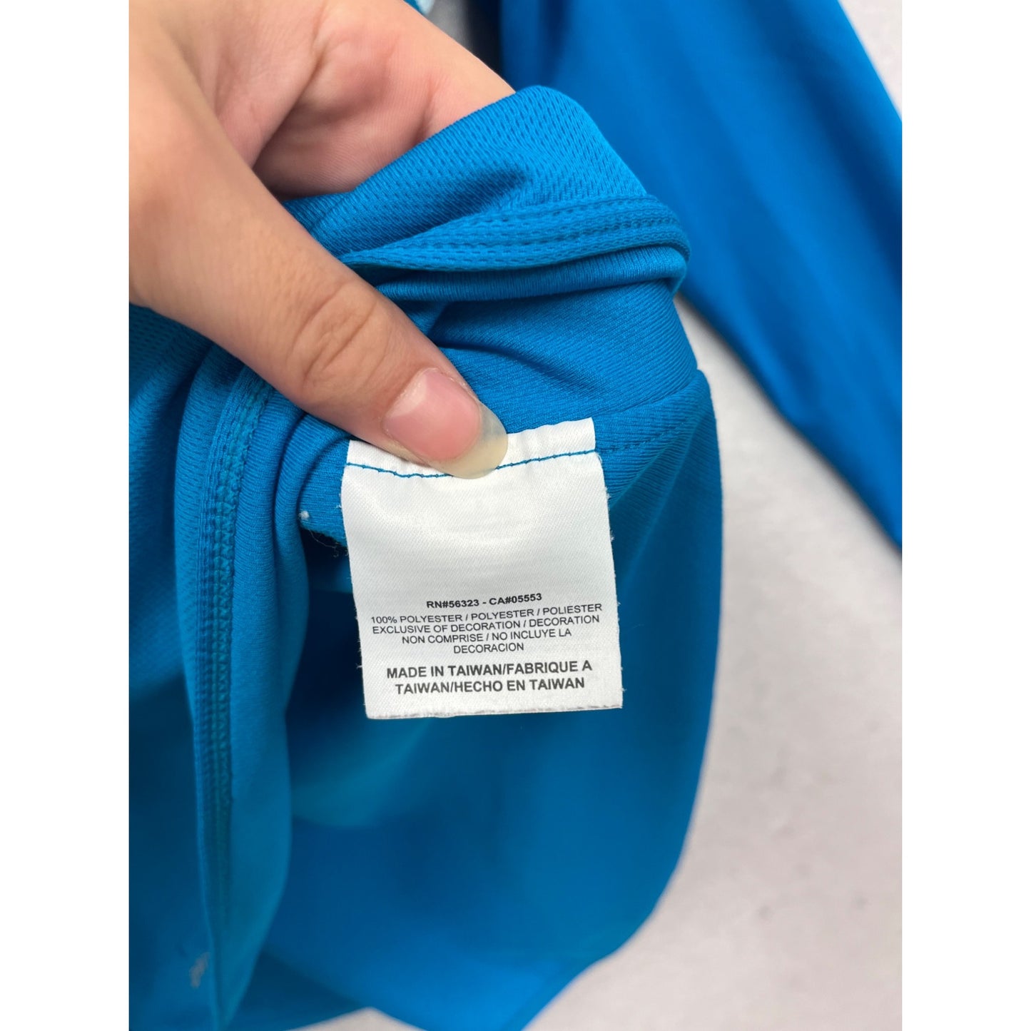 Nike Dri-Fit Long Sleeve Athletic Shirt Blue Size S #355A