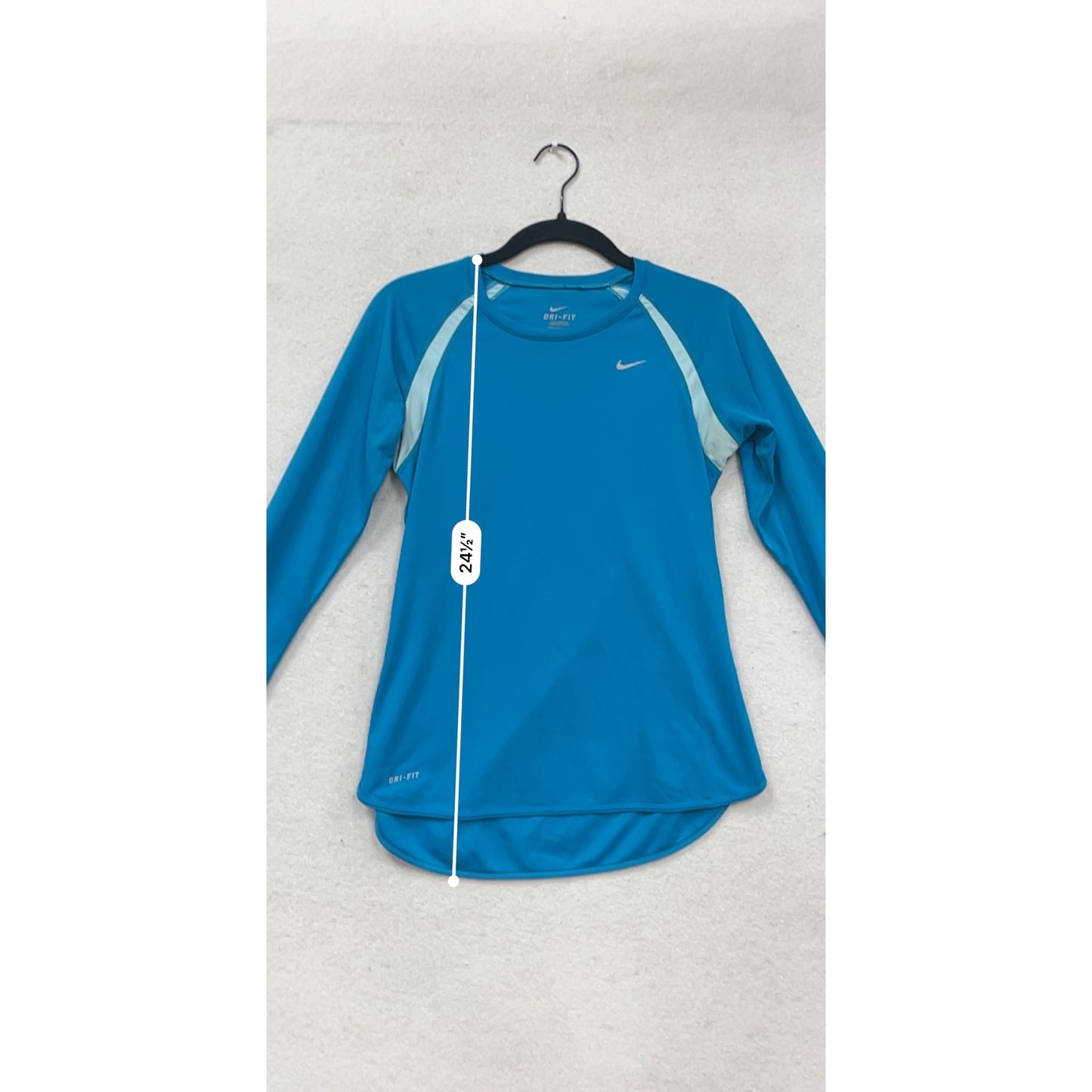 Nike Dri-Fit Long Sleeve Athletic Shirt Blue Size S #355A