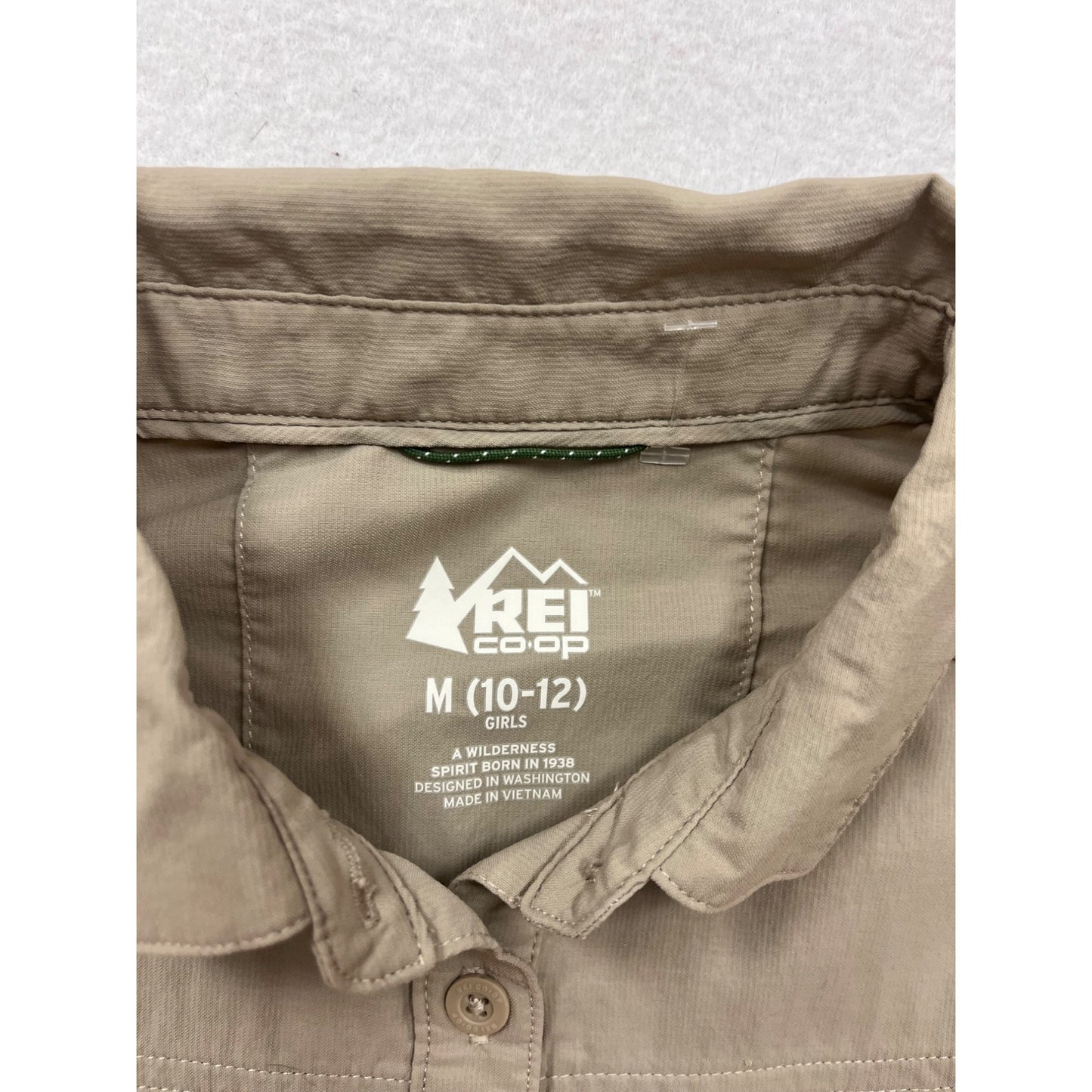 REI Co-Op Girls M (10-12) Lightweight Safari Shirt #8449