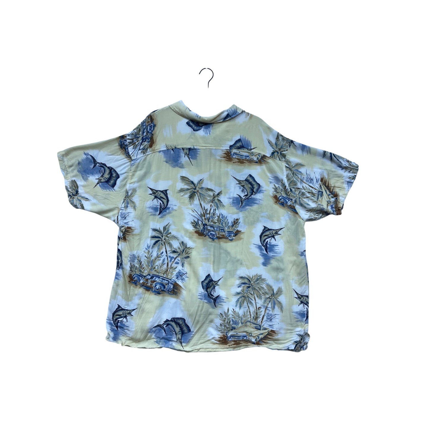 Route 66 Hawaiian Print Shirt XG Rayon #8285