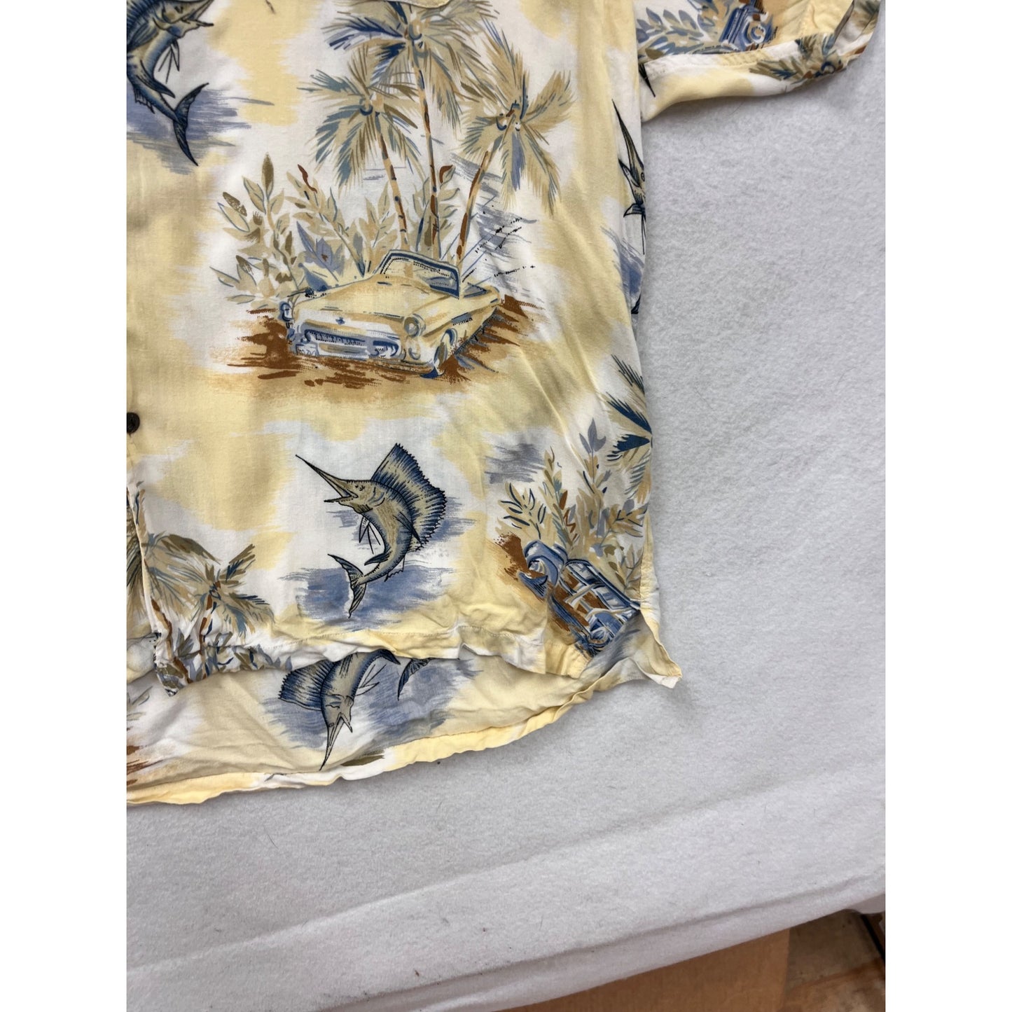 Route 66 Hawaiian Print Shirt XG Rayon #8285