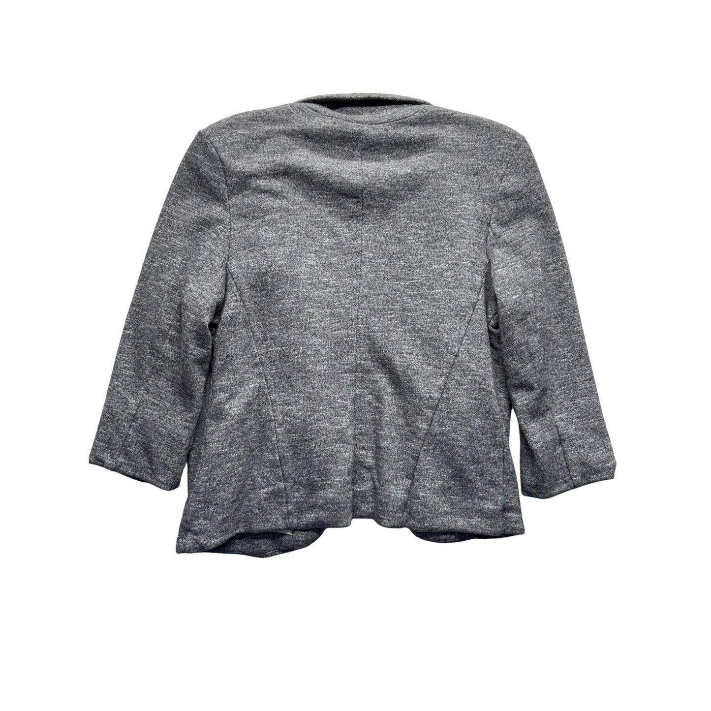 Lauren Conrad Womens Grey Open Blazer Jacket Size 10 Cotton/Polyester #9421