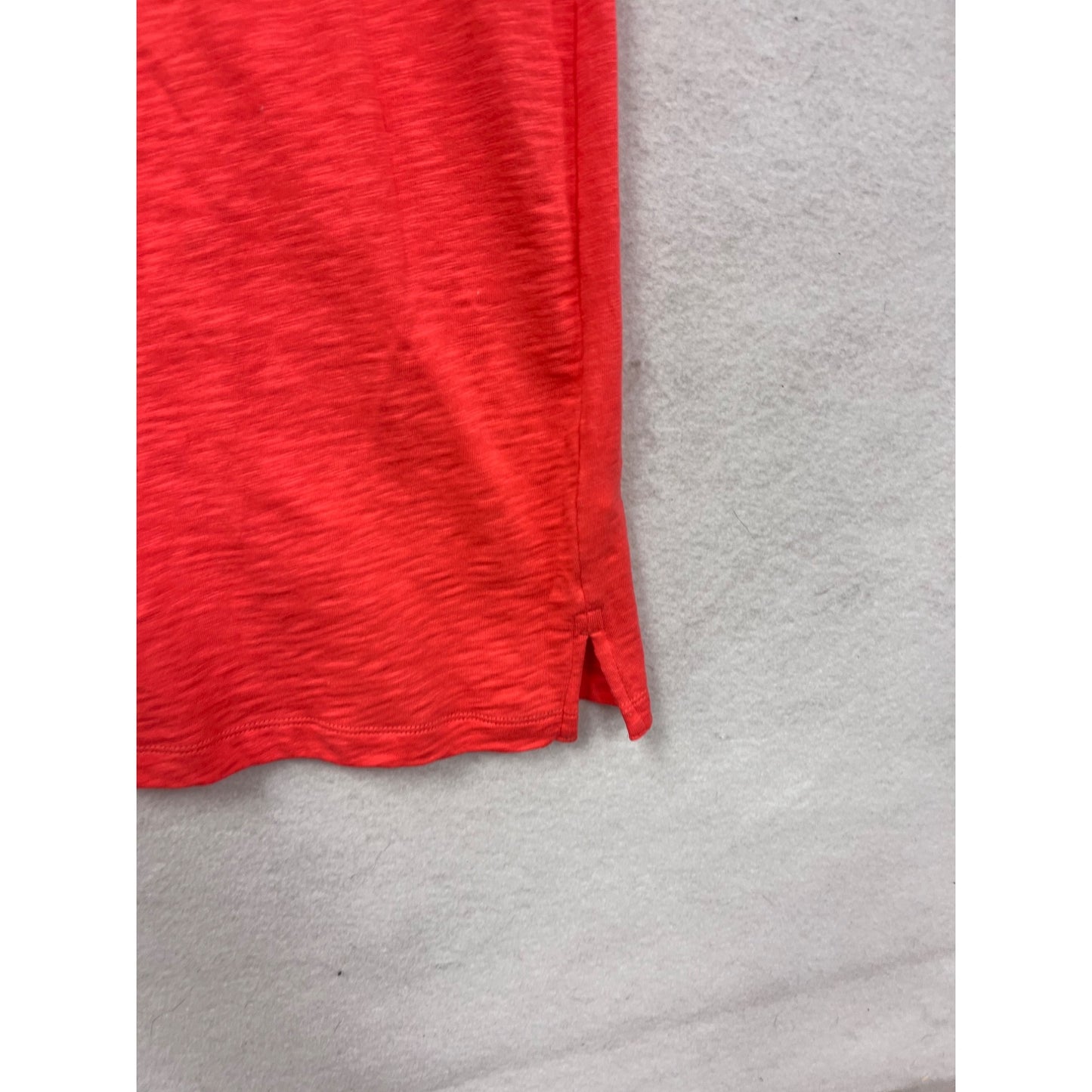 J.Jill Red Short-Sleeve Cotton Tunic Dress #8478