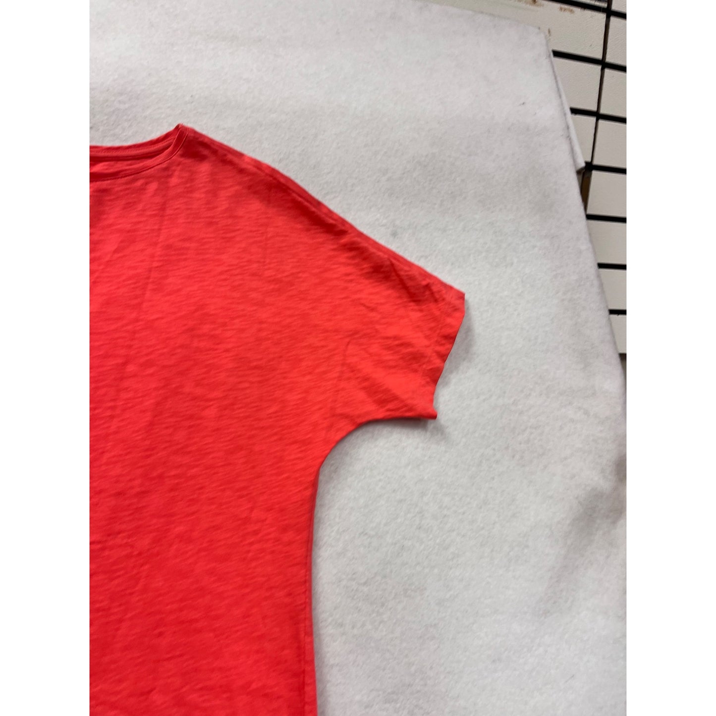 J.Jill Red Short-Sleeve Cotton Tunic Dress #8478