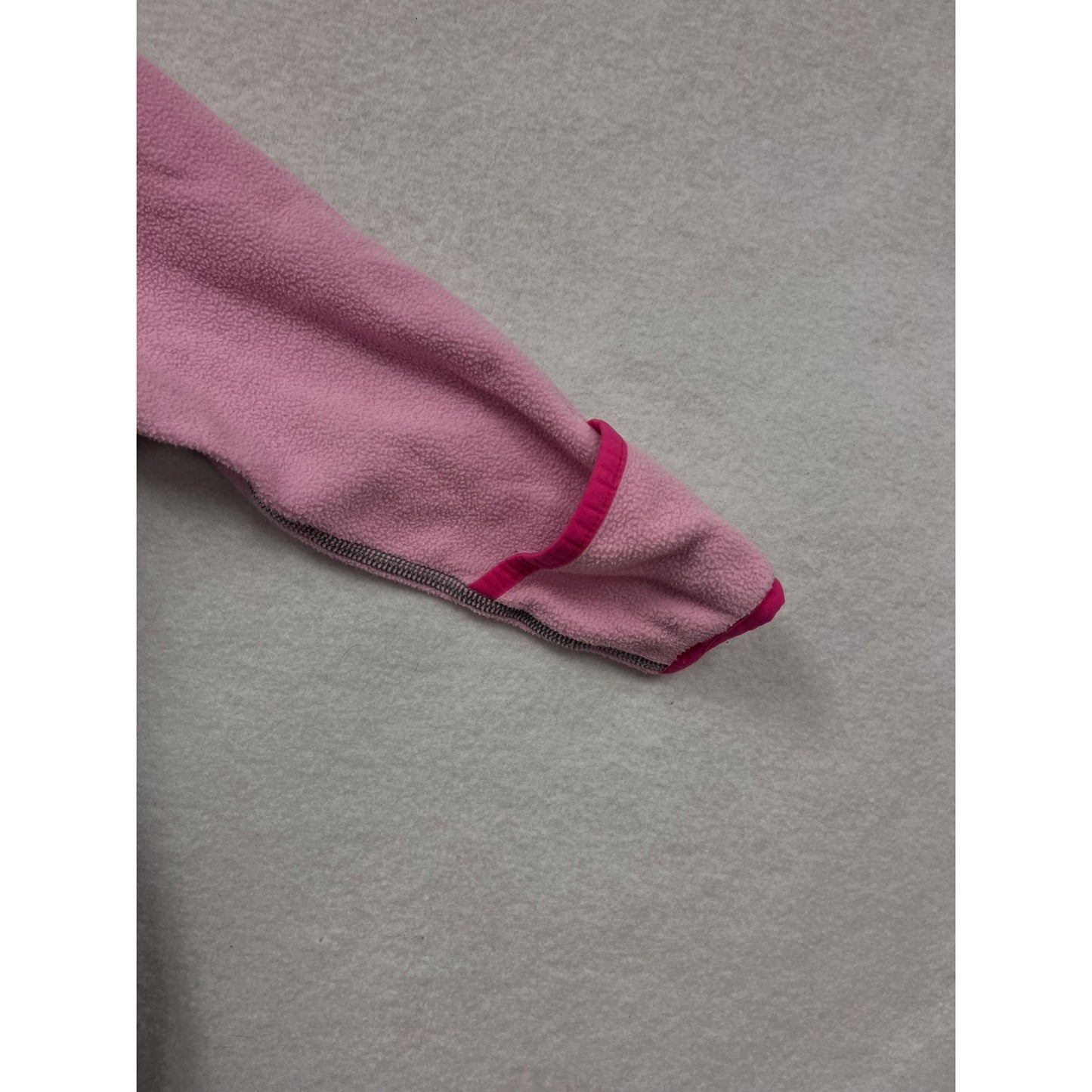 The North Face Infant Hooded Fleece Bodysuit Pink & Gray 6-12M #6542