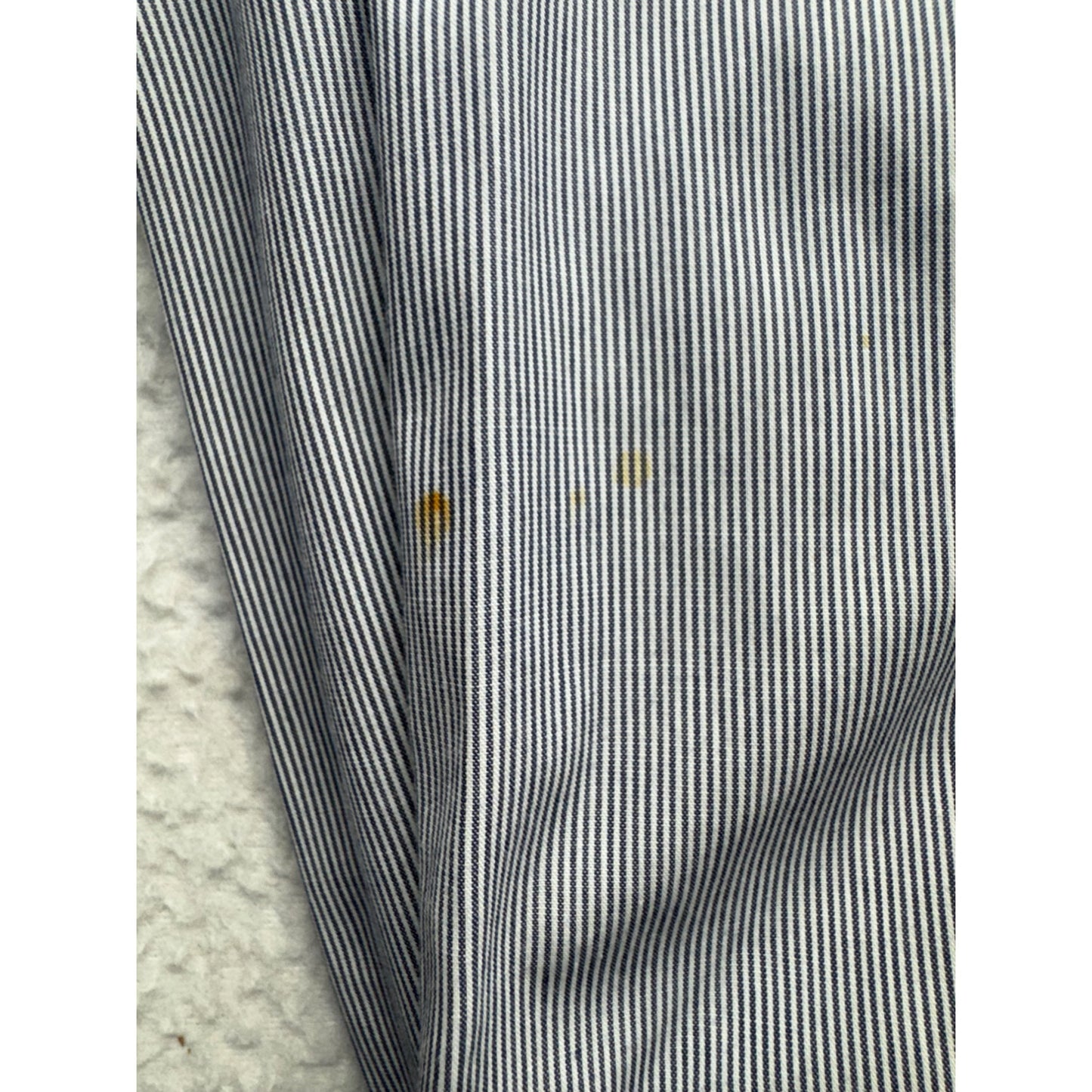 Gray Striped Button-Up Dress Shirt 100% Cotton #9089