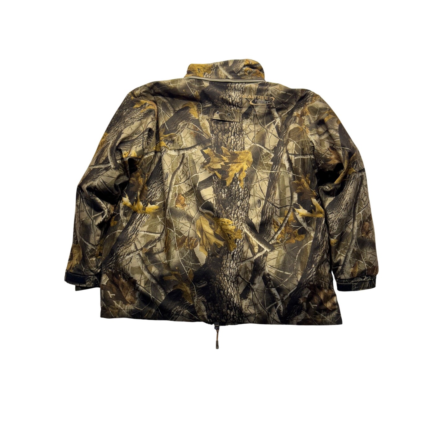 Realtree Pro-Series Camo Rain Jacket With Fleece Liner Mens Size XL #9511