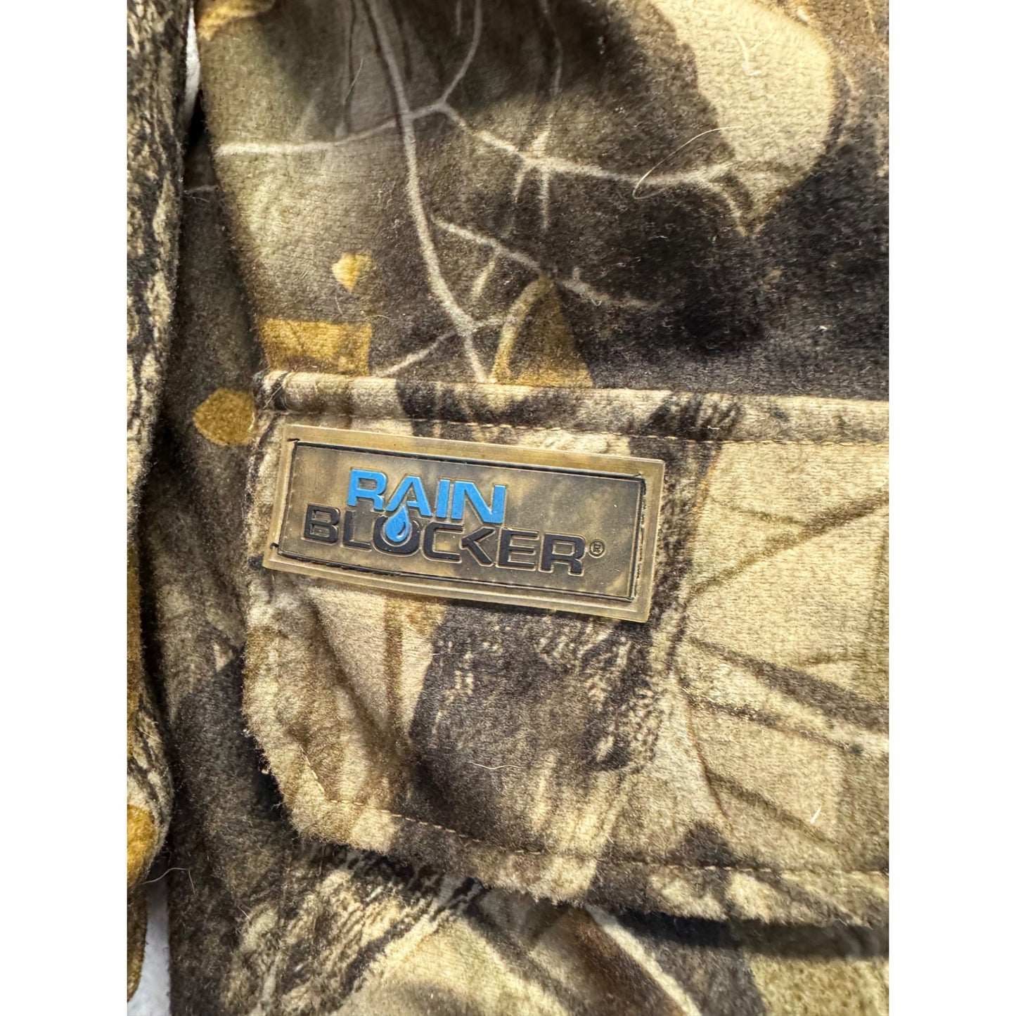 Realtree Pro-Series Camo Rain Jacket With Fleece Liner Mens Size XL #9511