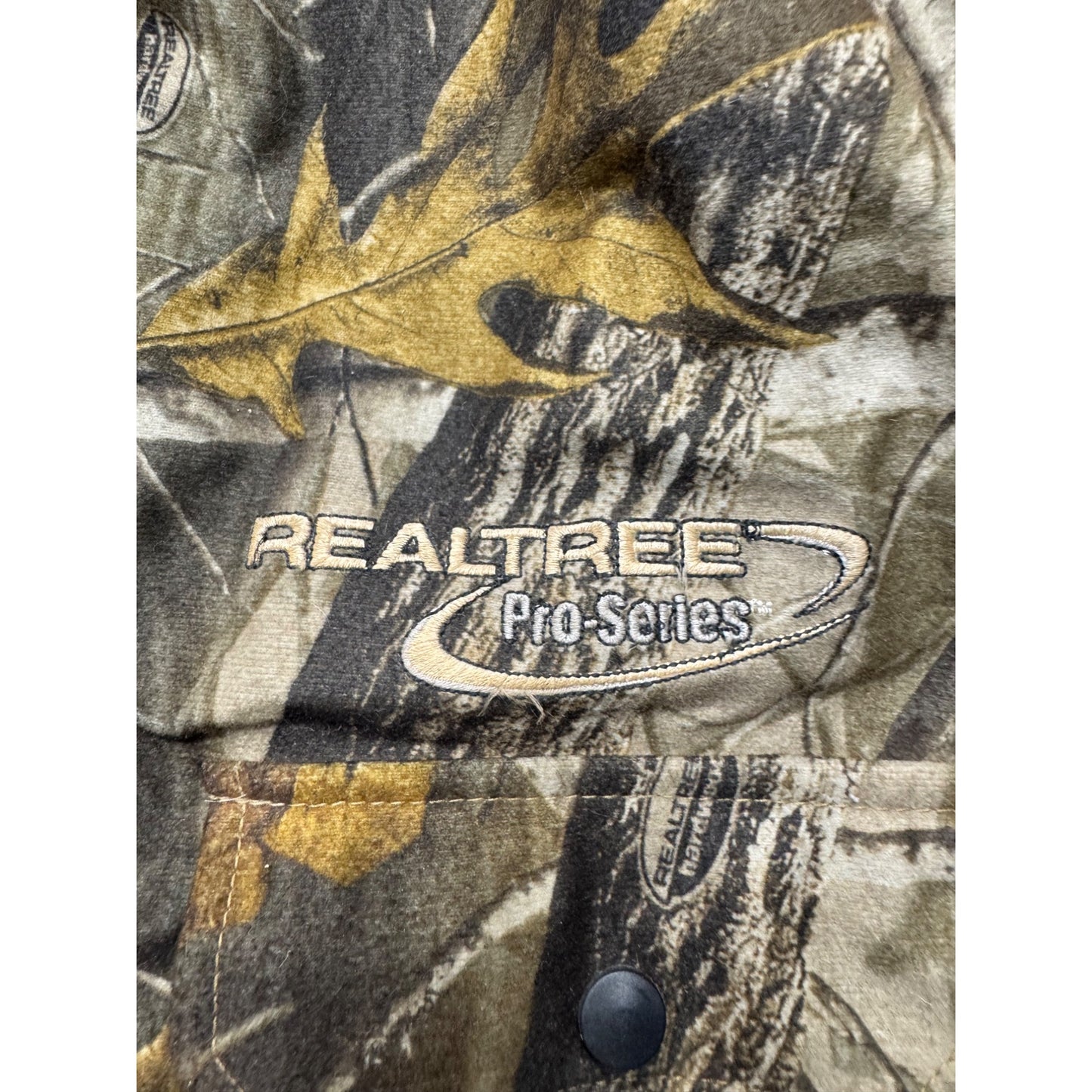 Realtree Pro-Series Camo Rain Jacket With Fleece Liner Mens Size XL #9511