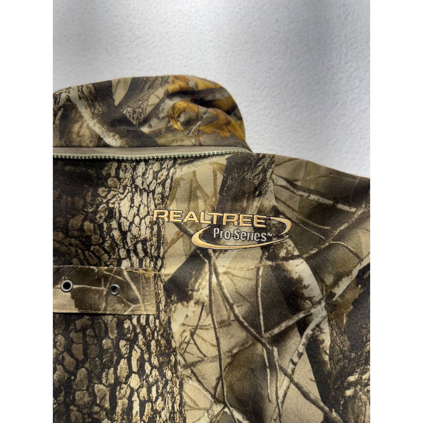 Realtree Pro-Series Camo Rain Jacket With Fleece Liner Mens Size XL #9511