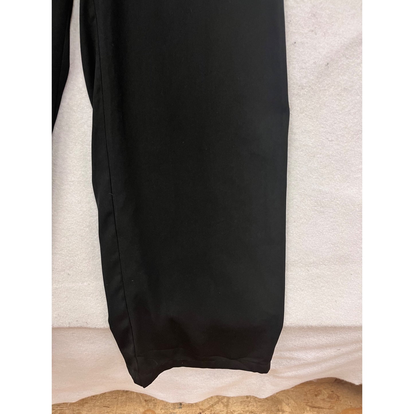 Max Studio Black Long Sleeve Button-Front Jumpsuit #347A