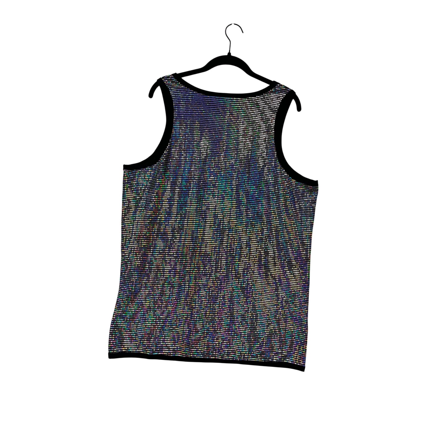 Knobs By Ryan Hill XL Holographic Tank Top #8933