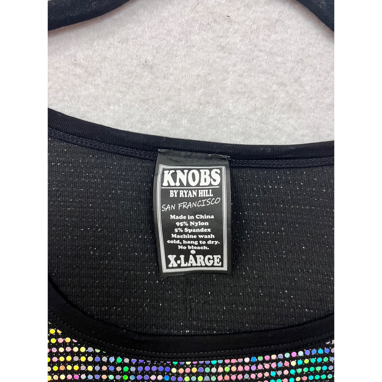 Knobs By Ryan Hill XL Holographic Tank Top #8933