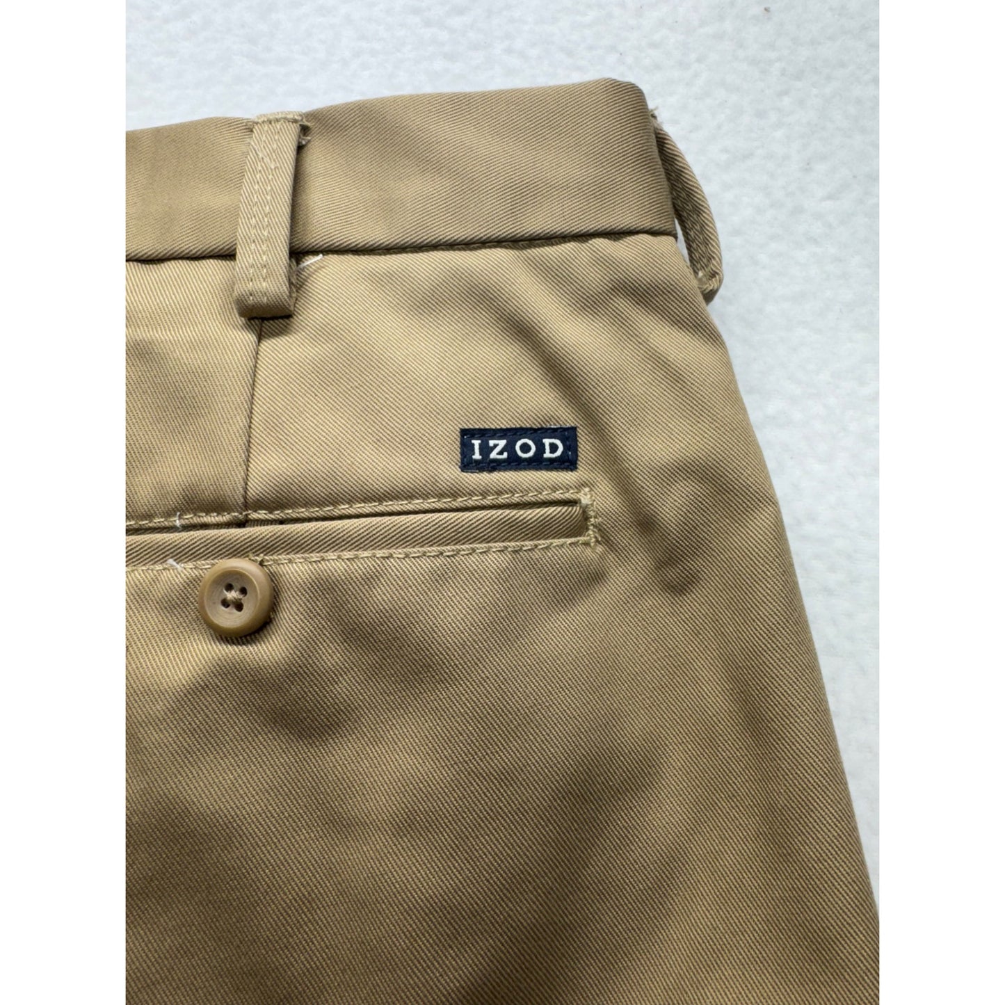 Izod Mens American Chino Slim Fit Khaki Pants 34x29 #7949