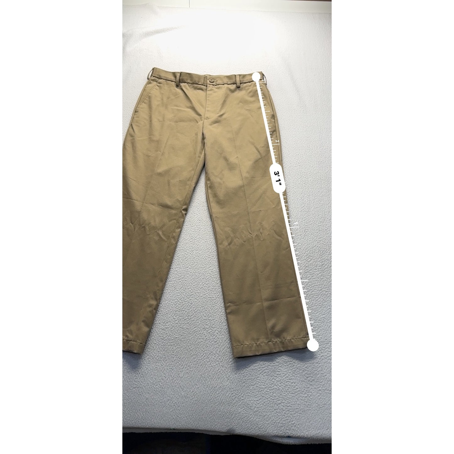 Izod Mens American Chino Slim Fit Khaki Pants 34x29 #7949