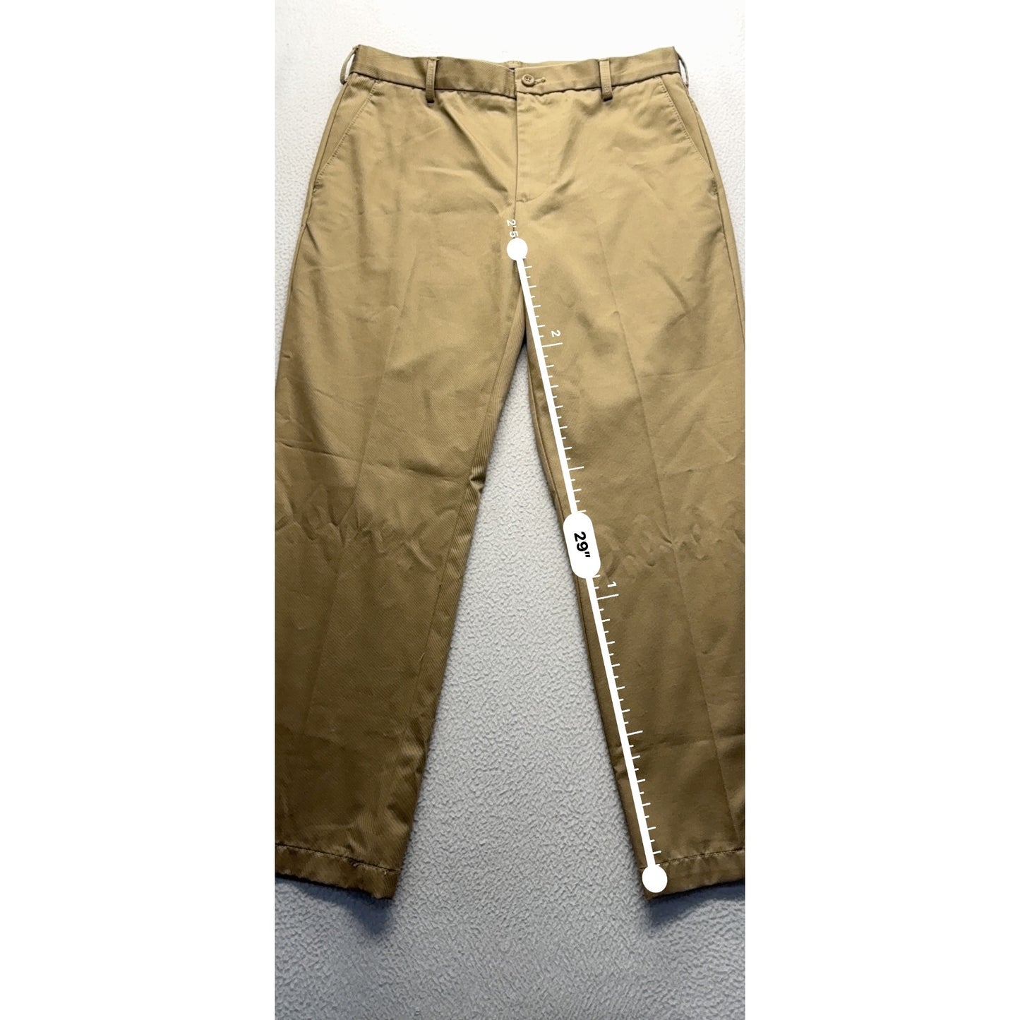 Izod Mens American Chino Slim Fit Khaki Pants 34x29 #7949