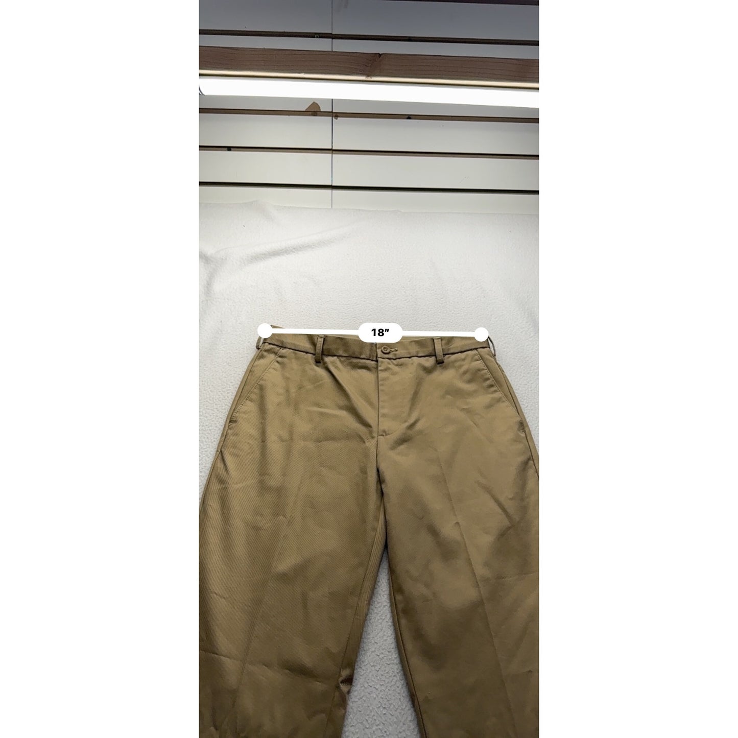 Izod Mens American Chino Slim Fit Khaki Pants 34x29 #7949