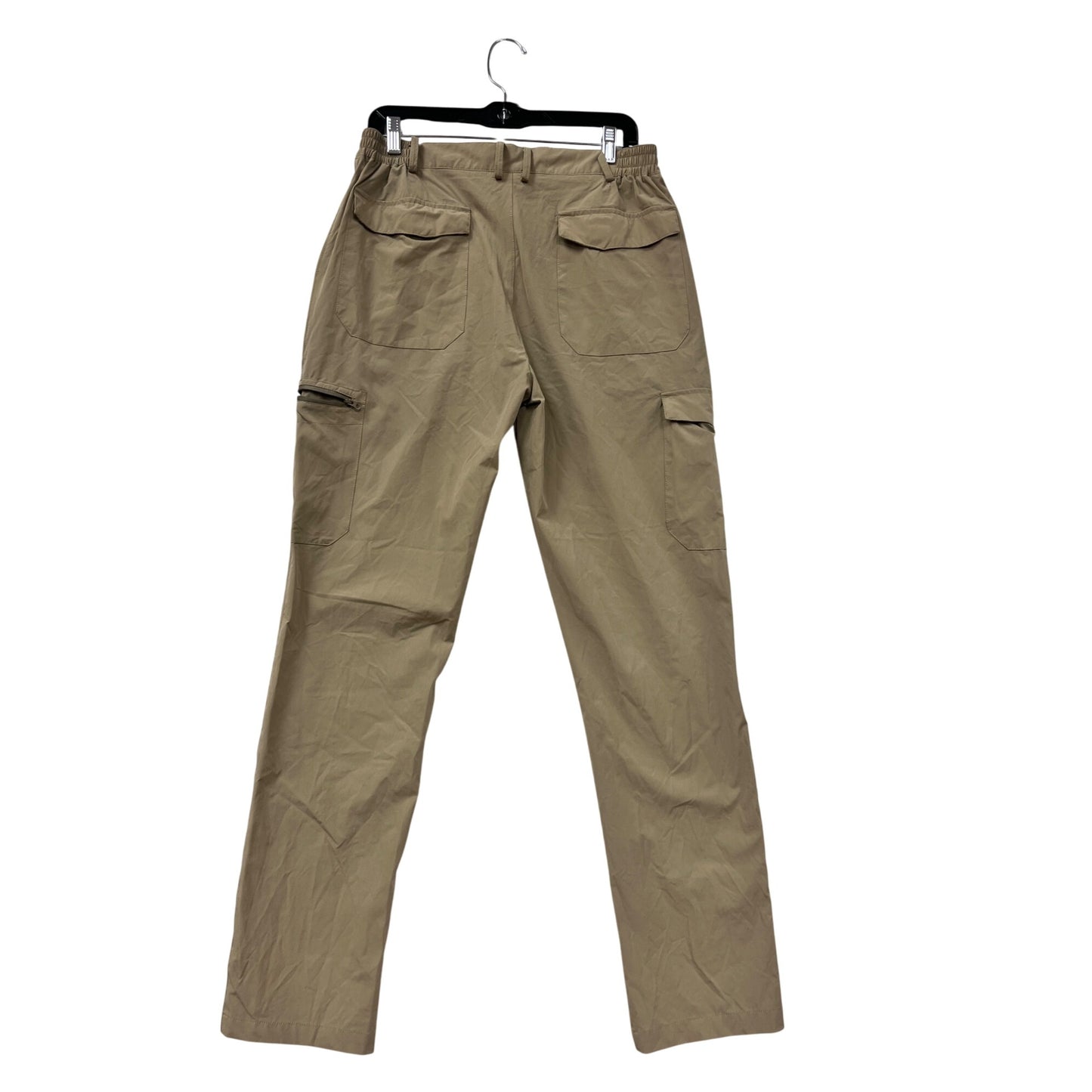 Clothin Beige Nylon Spandex Lightweight Cargo Pants Size 32L #8700