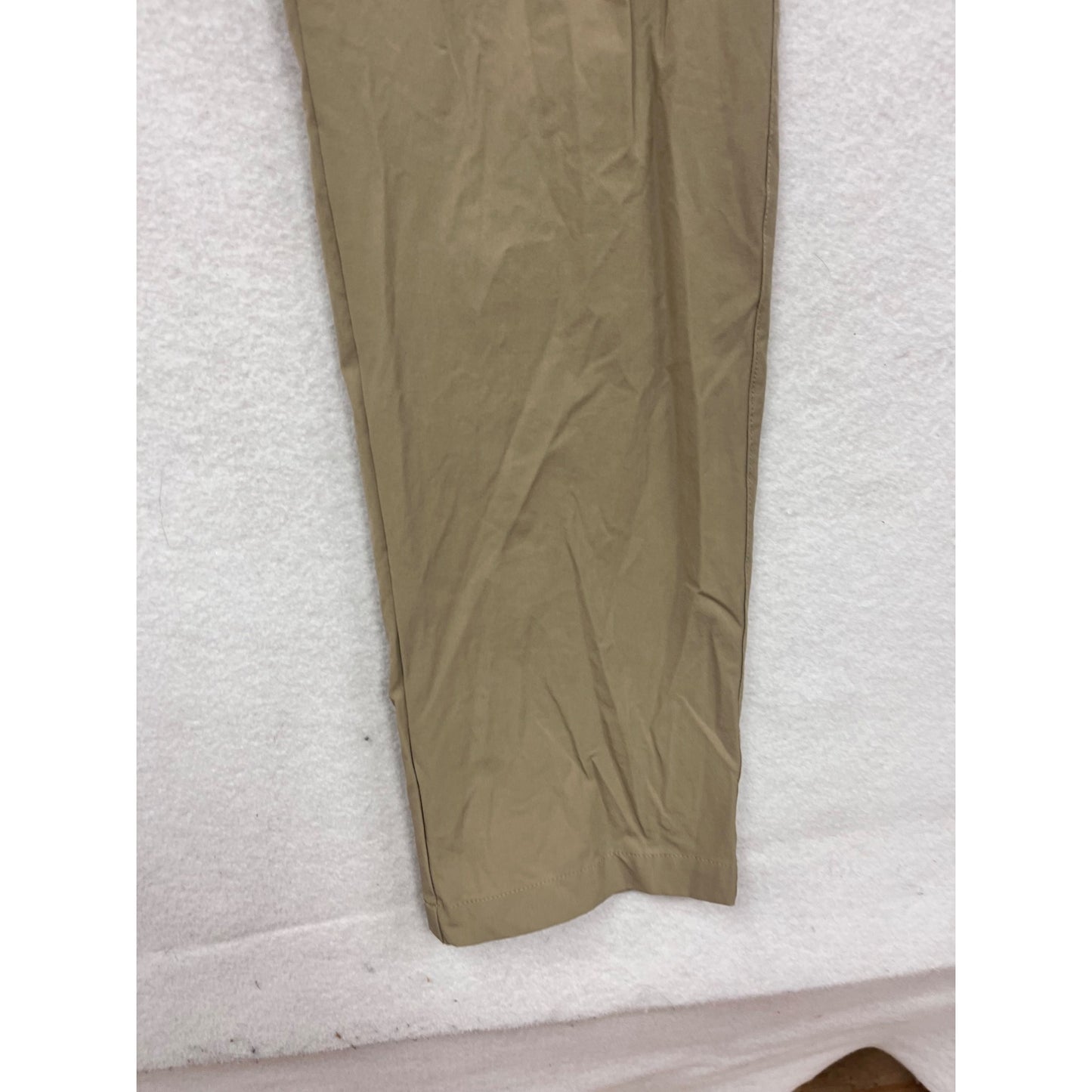 Clothin Beige Nylon Spandex Lightweight Cargo Pants Size 32L #8700
