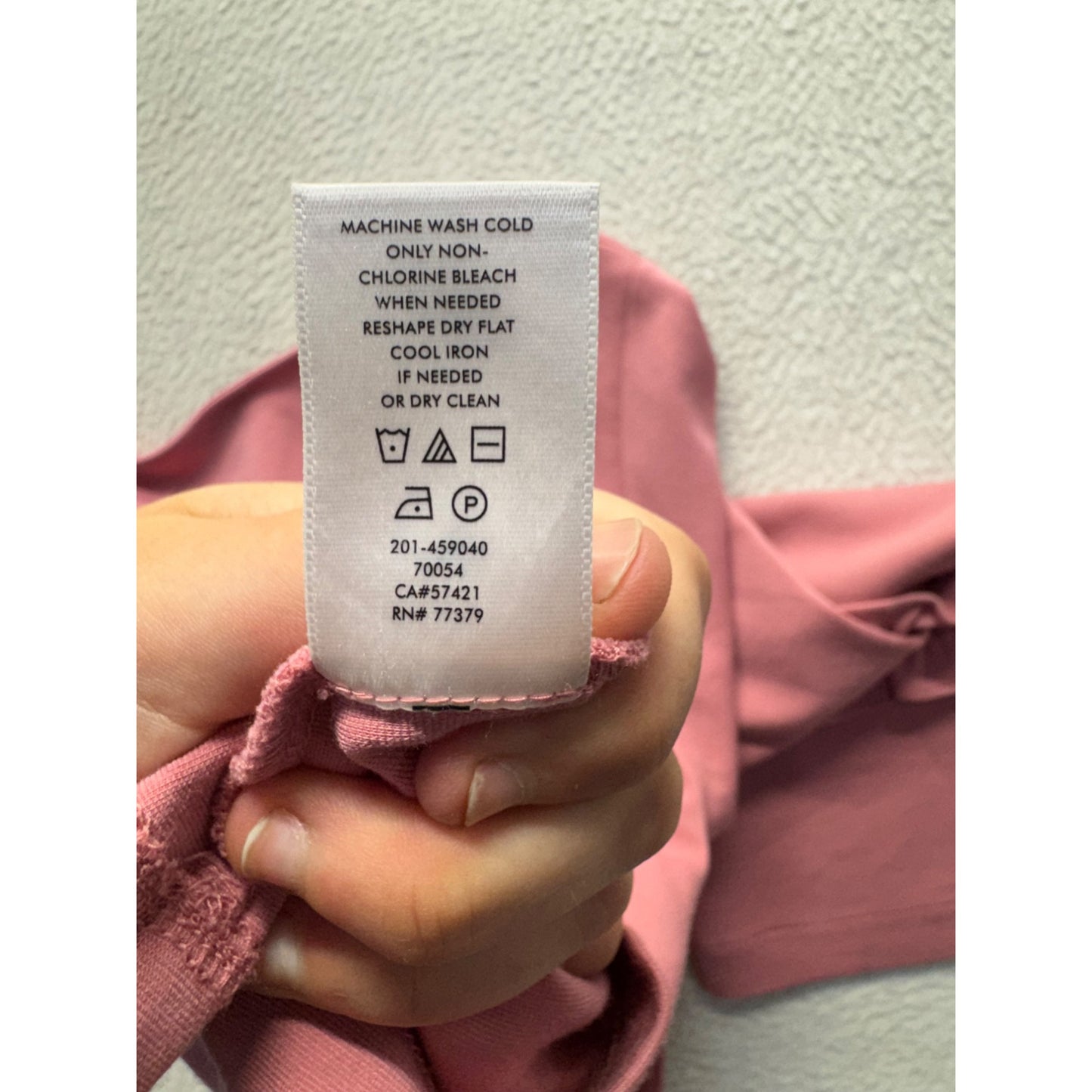 Ann Taylor Pink Ruffle Bell Sleeve V-Neck Top Medium Rayon Blend #9939