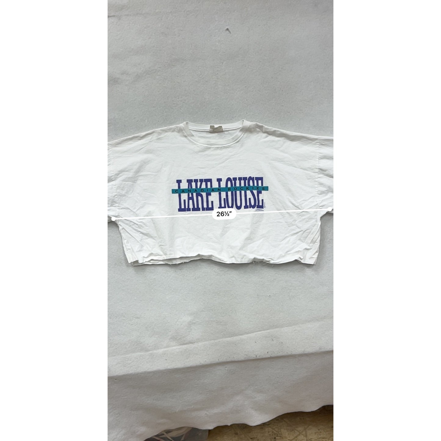 Vintage 90s Rockies Cropped Long Sleeve Tee XL  #8718