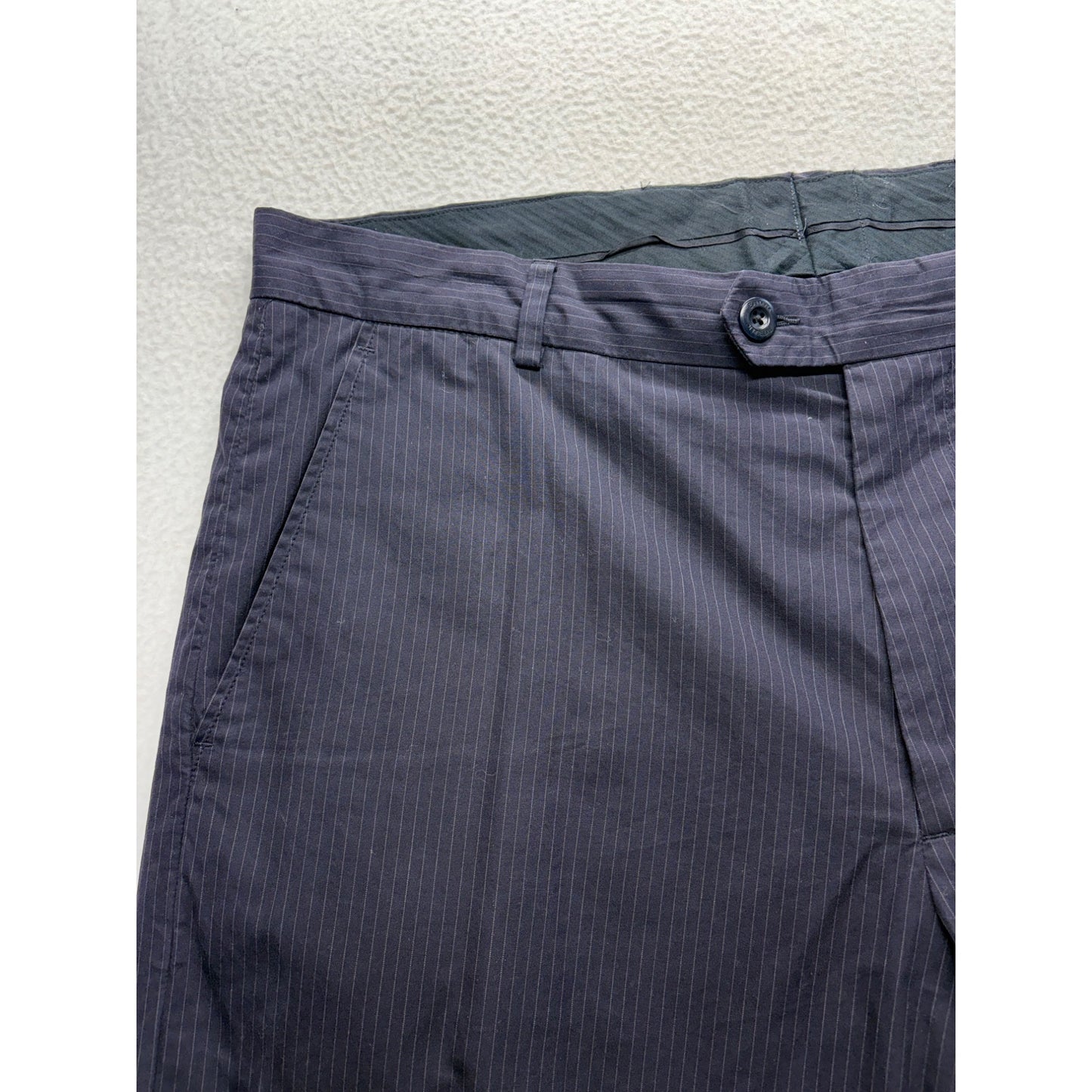 Banana Republic Mens 35x34 Navy Pinstripe  Dress Pants #7559