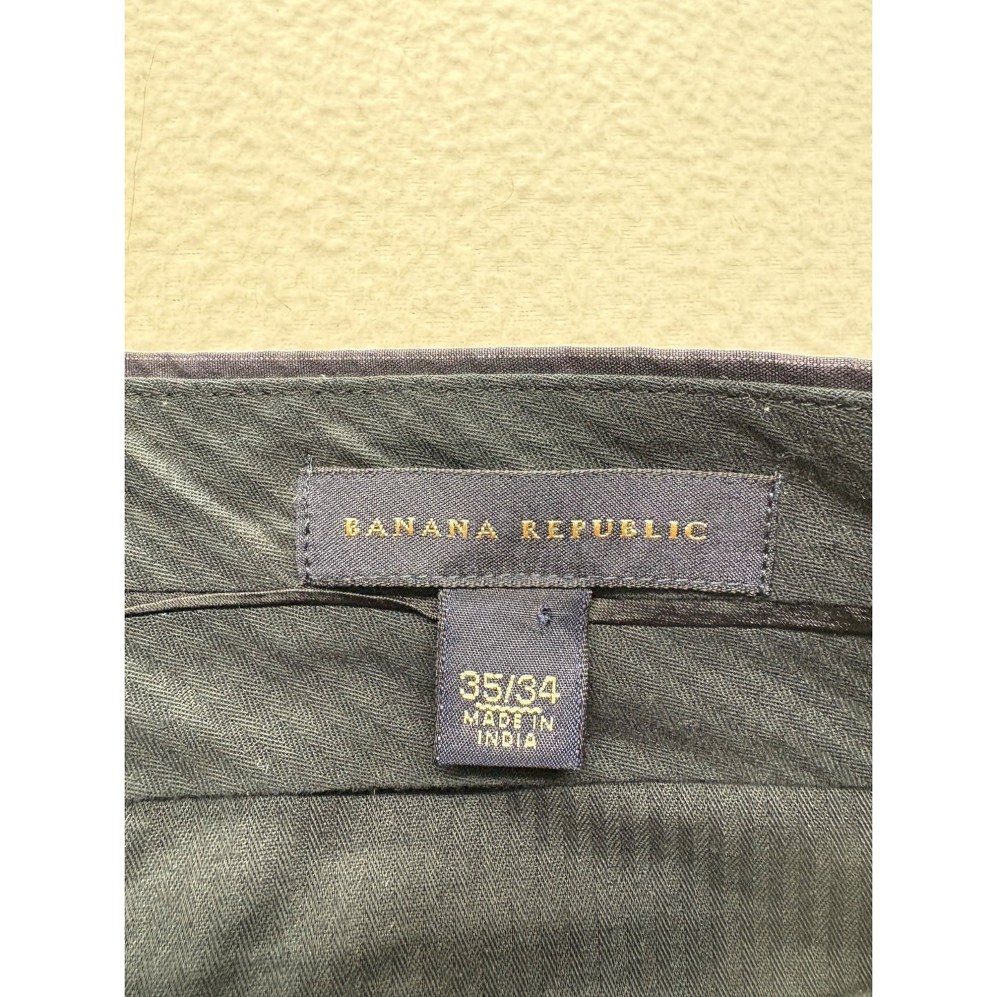 Banana Republic Mens 35x34 Navy Pinstripe  Dress Pants #7559