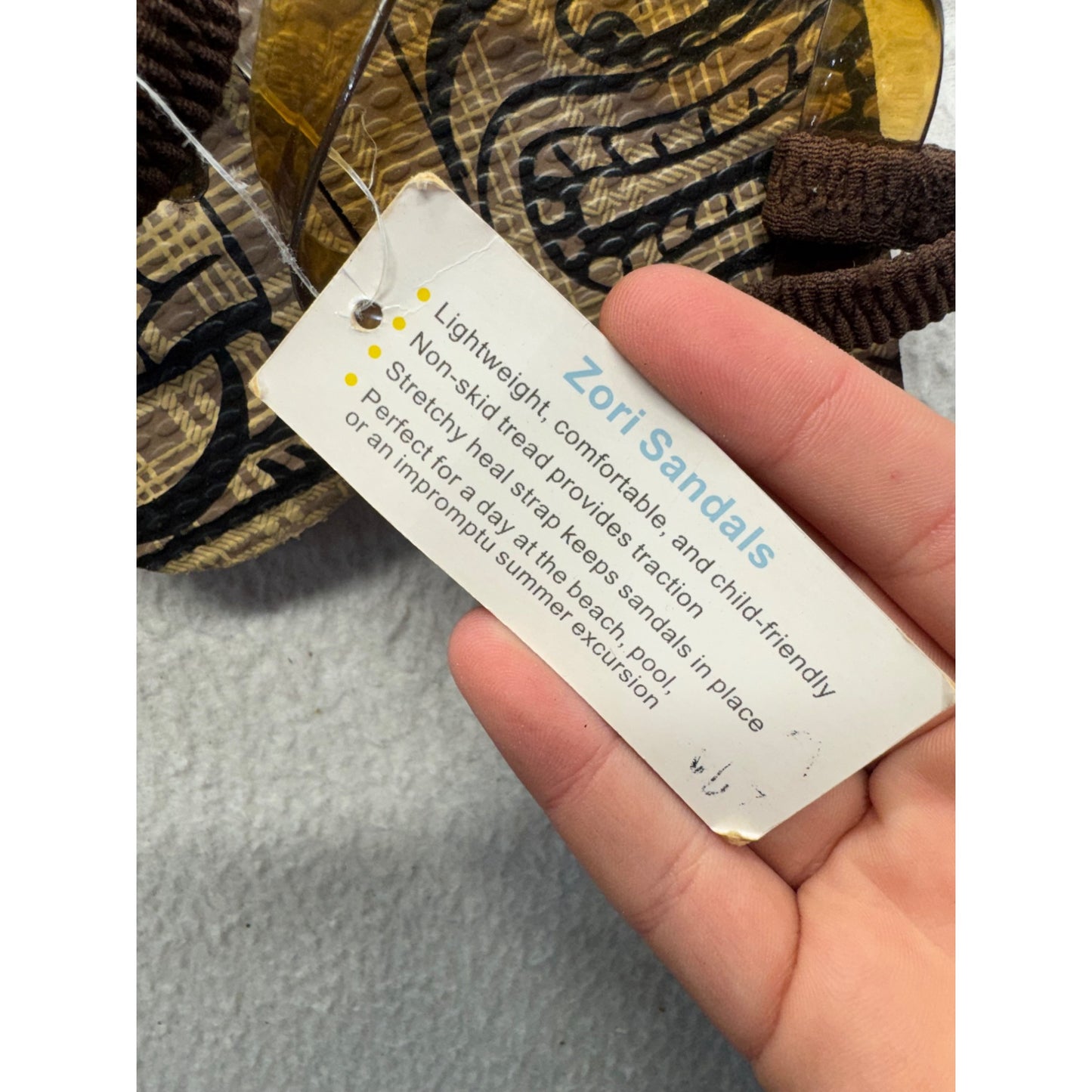 Tribal Pattern Translucent Strap Wedge Beach Sandals With Textured Sole #9648