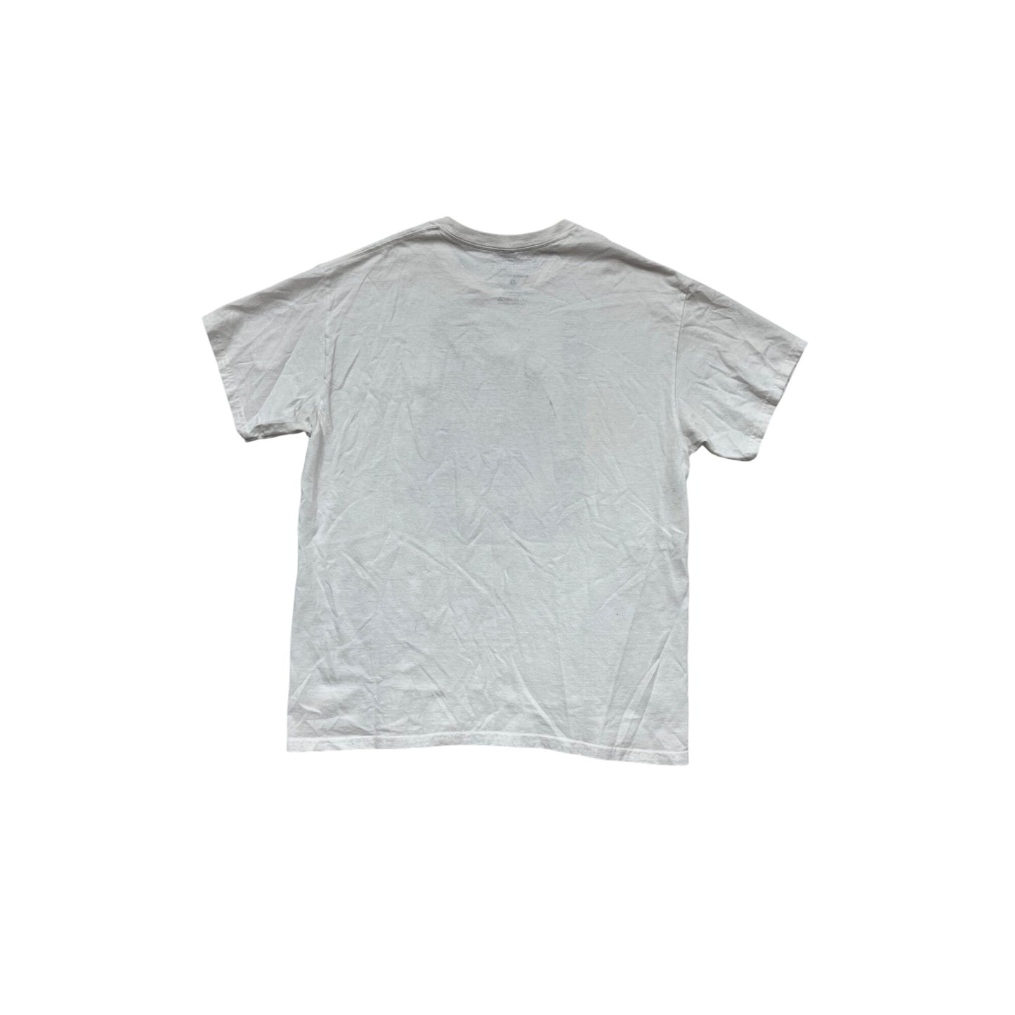 Aaliyah Graphic Tee White Short Sleeve Cotton T-Shirt L #436A