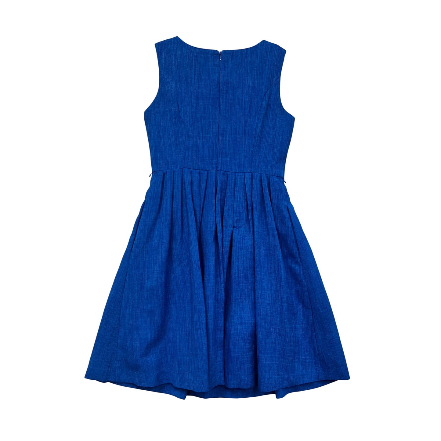 Ellen Tracy Blue Fit & Flare Dress Size 6 Sleeveless Womens Dress #406A