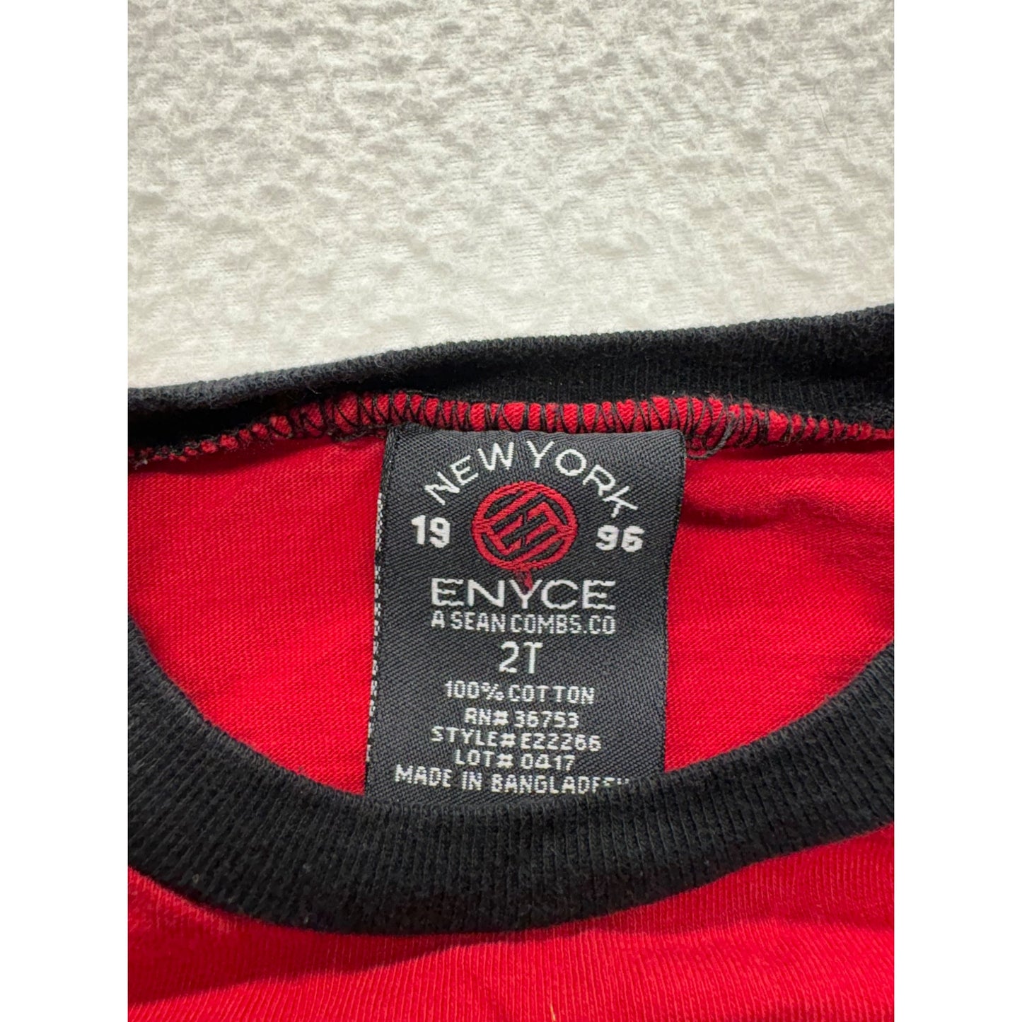 Enyce Toddler Boys Red Long Sleeve Graphic T-Shirt #7642