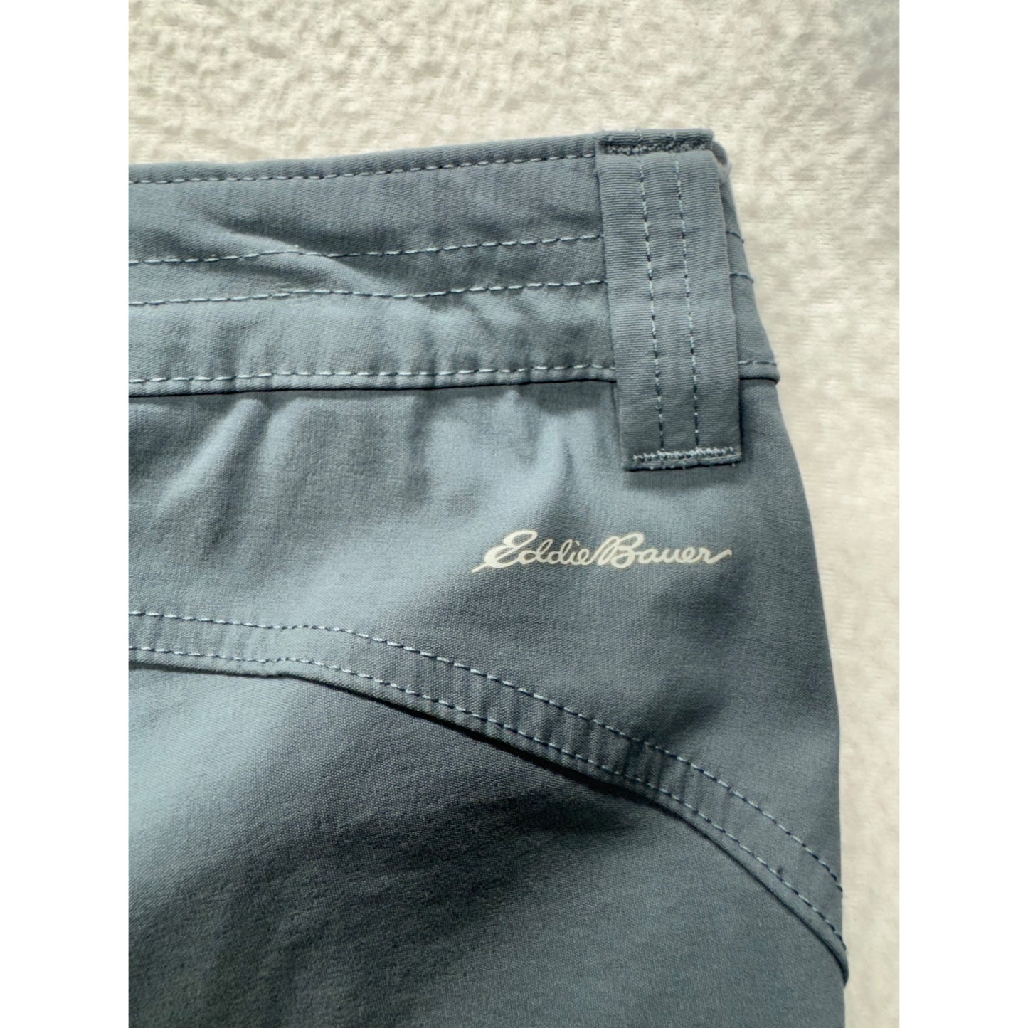 Eddie Bauer First Ascent Gray Capri Pants Size 16 With Cargo Pockets #9256