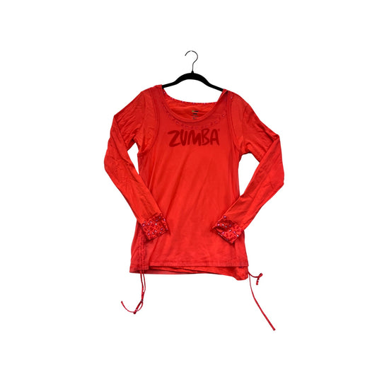 Zumba Womens Long-Sleeve Red Top #61A
