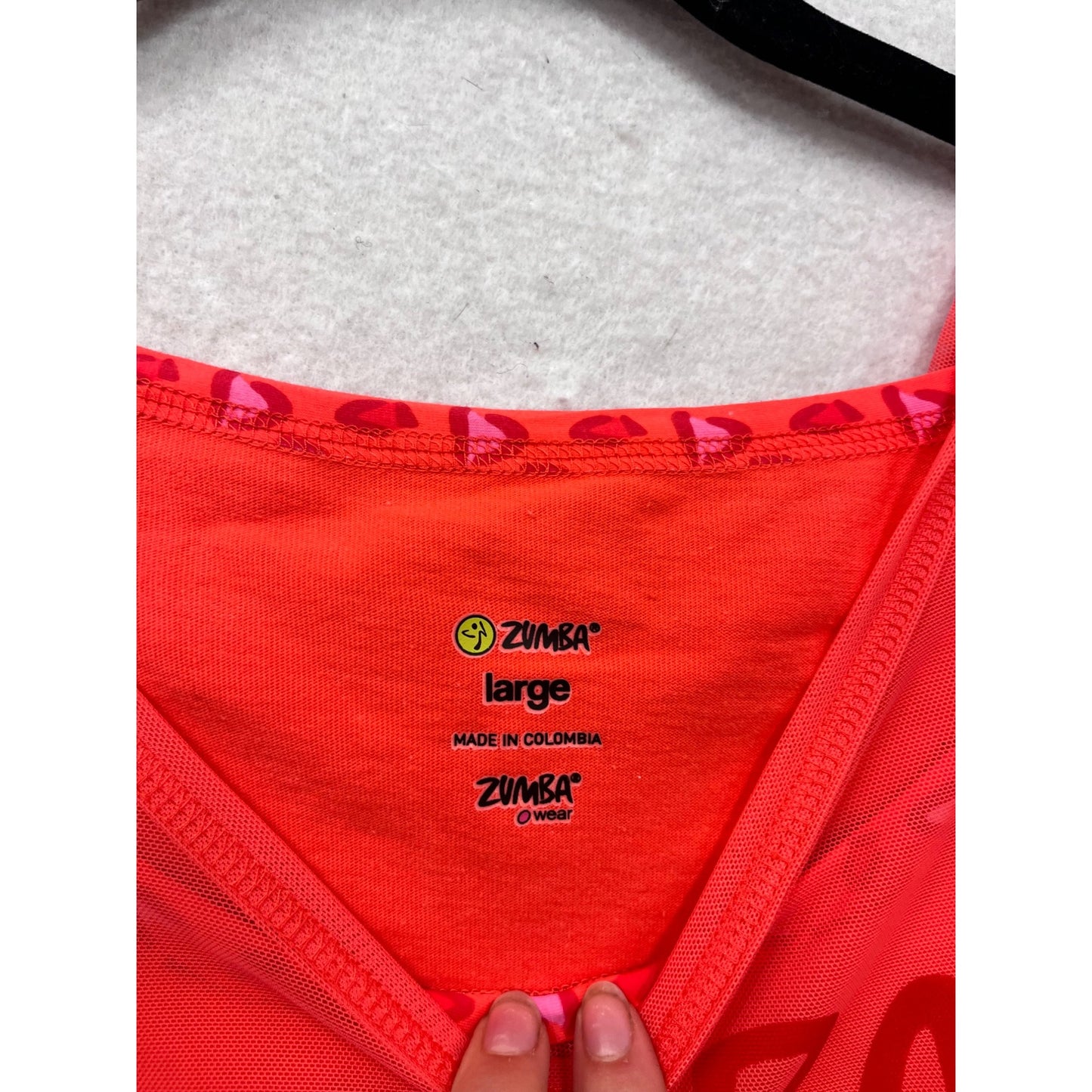 Zumba Womens Long-Sleeve Red Top #61A