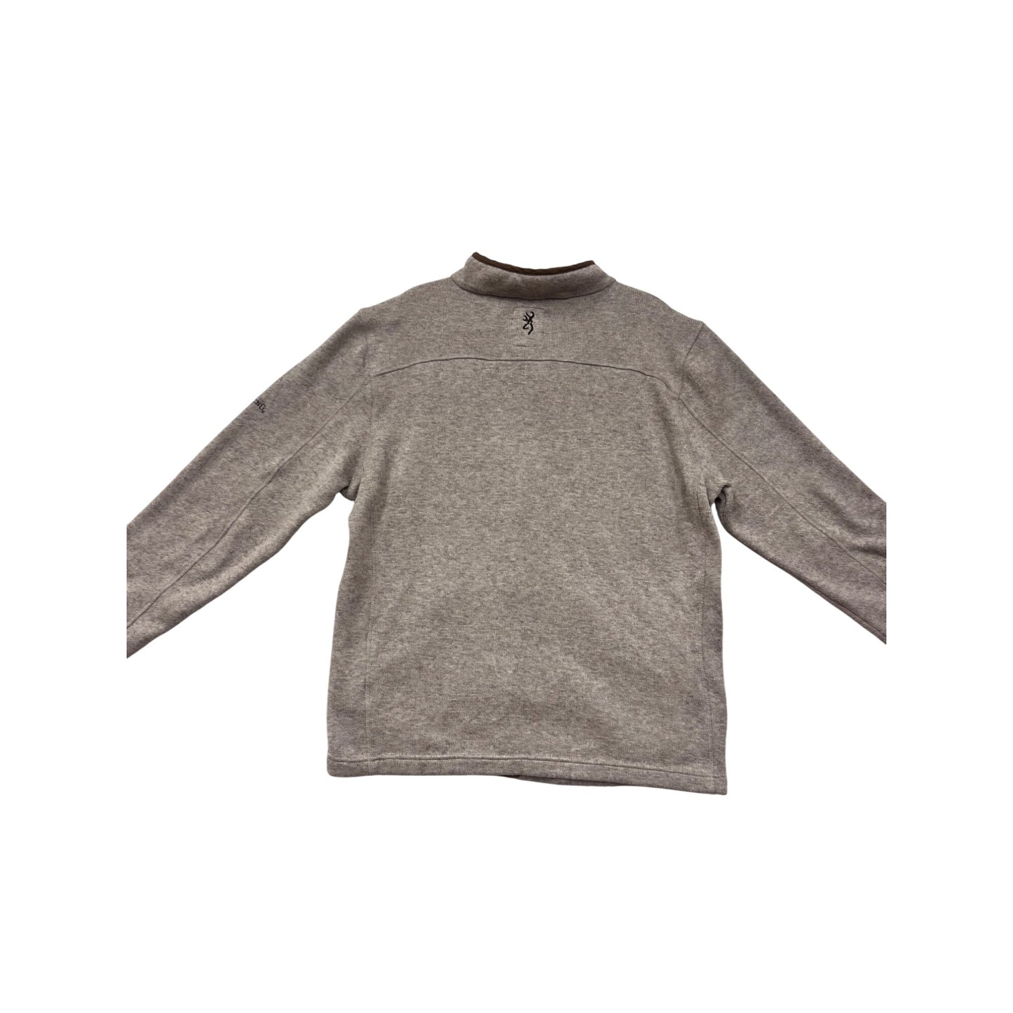 Browning Large Full-Zip Heather Gray Jacket With Embroidered Logo #8959