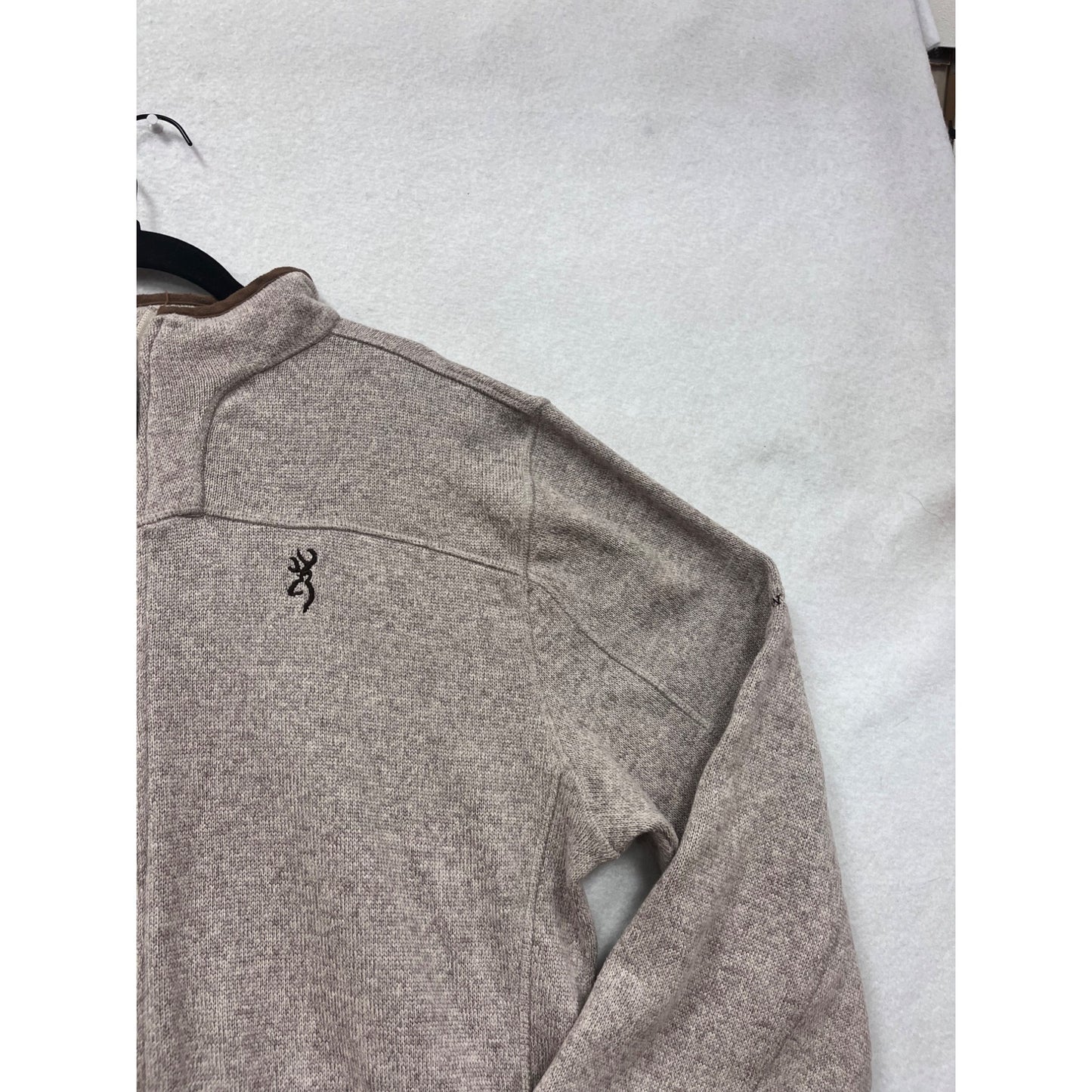 Browning Large Full-Zip Heather Gray Jacket With Embroidered Logo #8959