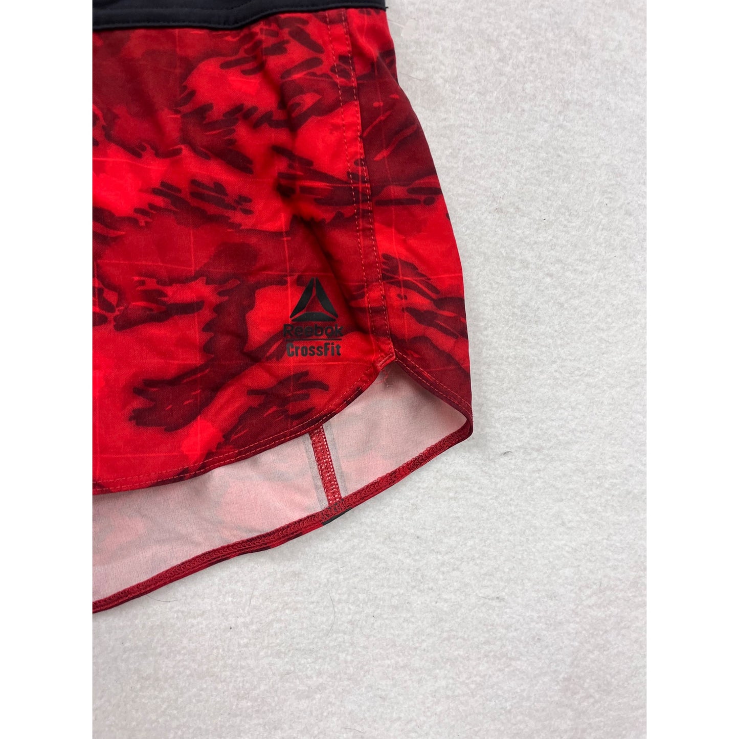 Reebok Crossfit Red Camo Running Shorts Size M #8943