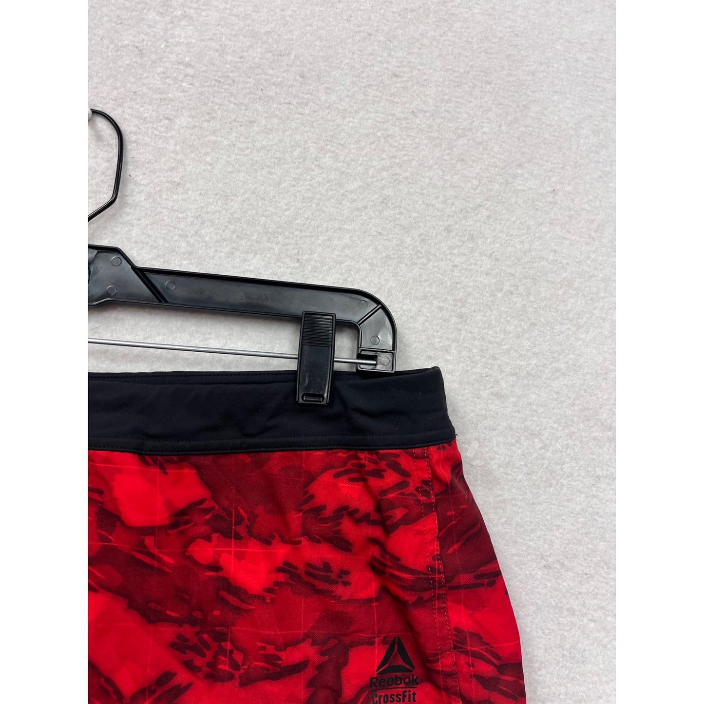 Reebok Crossfit Red Camo Running Shorts Size M #8943