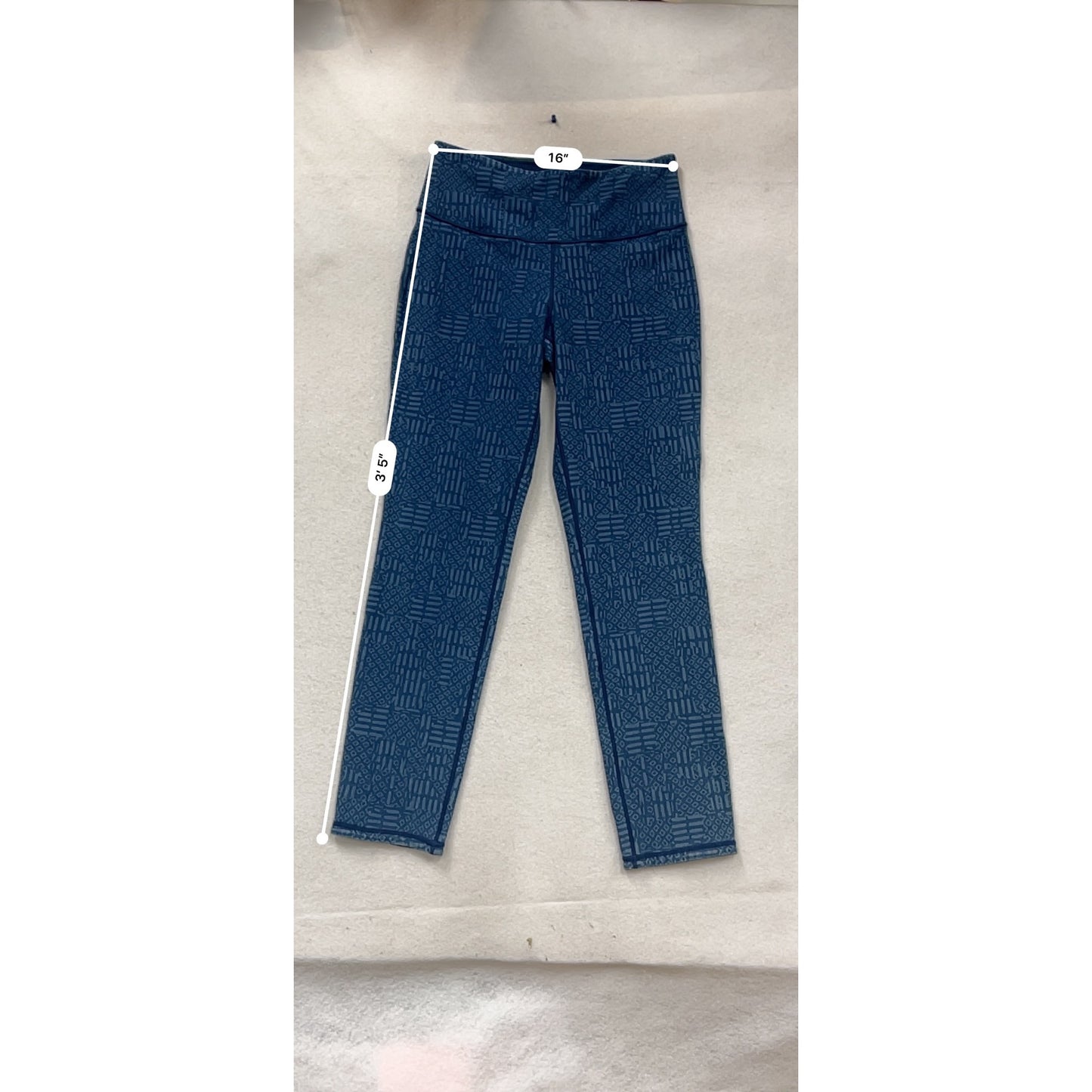 Women With Control Blue Leggings Size Tall Medium #979A