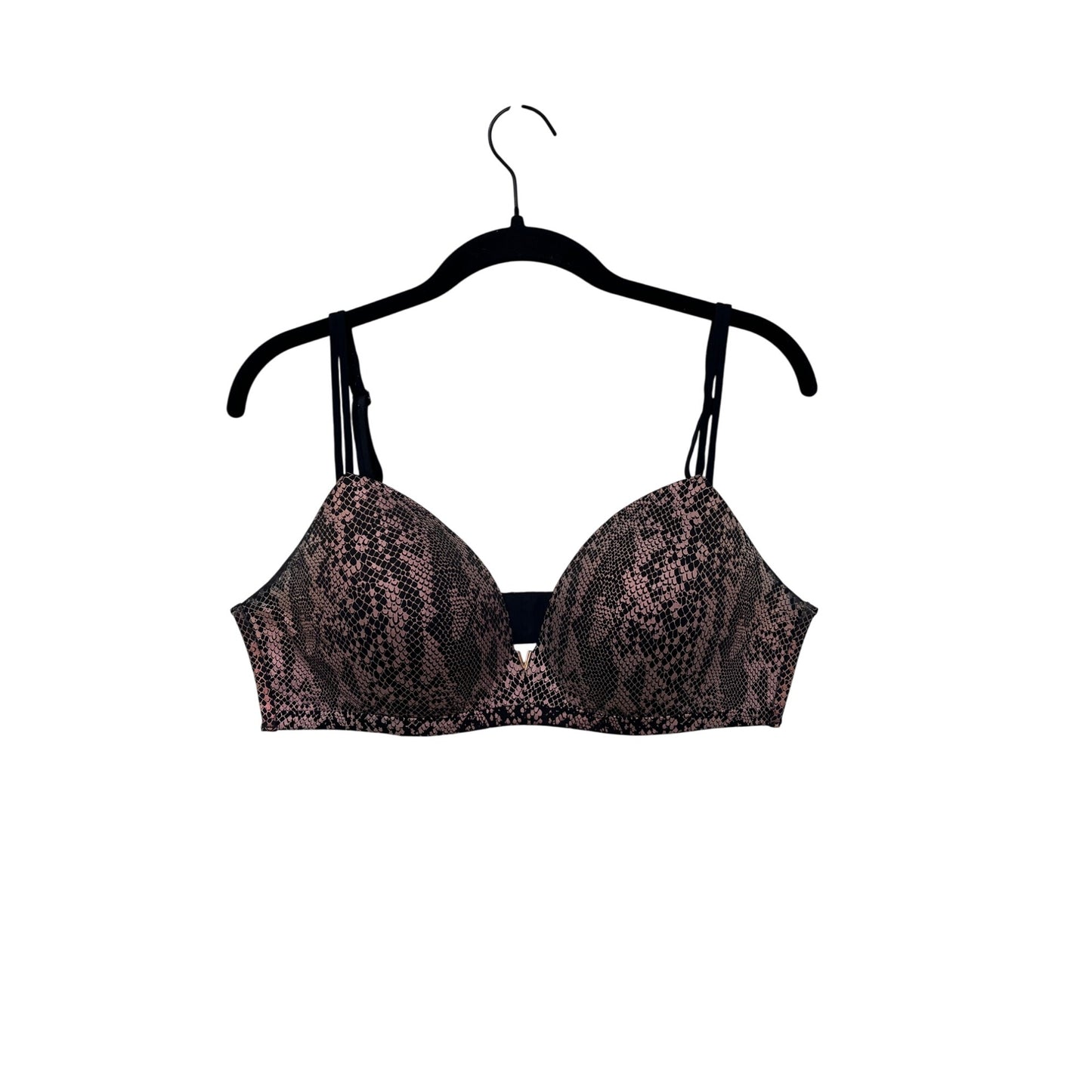 Victorias Secret Snake Print Padded Non-Wire Bra 36D #8747