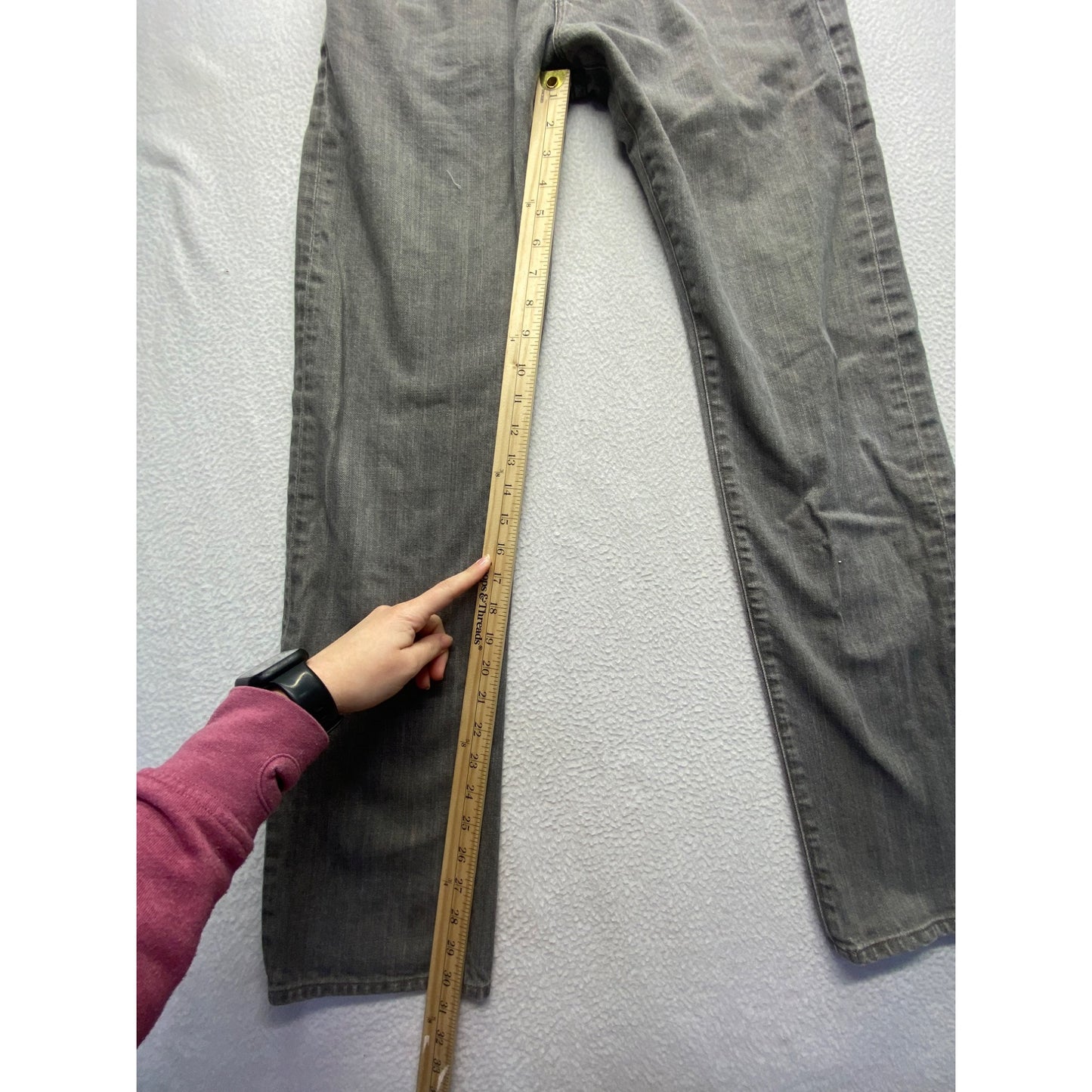Citizens Of Humanity Gray Denim Straight Leg Jeans Size 32 #7200