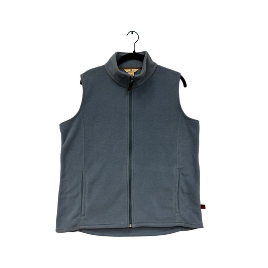 Woolrich Womens Horizon Large Blue Fleece ZipUp Vest <6286
