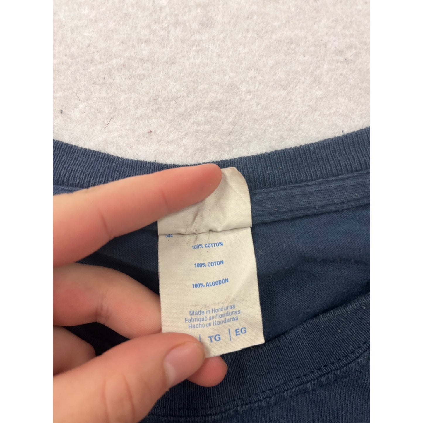 Vintage 90s MDV Logo T-Shirt Blue XL #8161