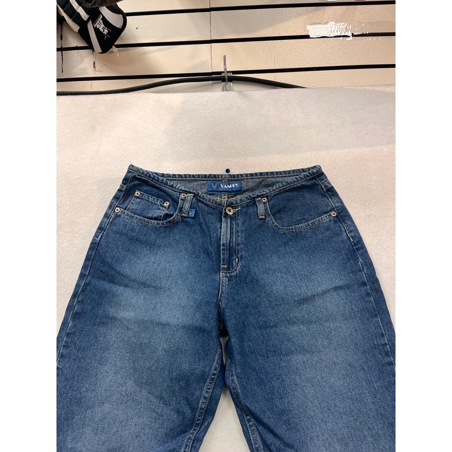 Vintage Vanity Flared Blue Denim Jeans Size 8-10 #122C