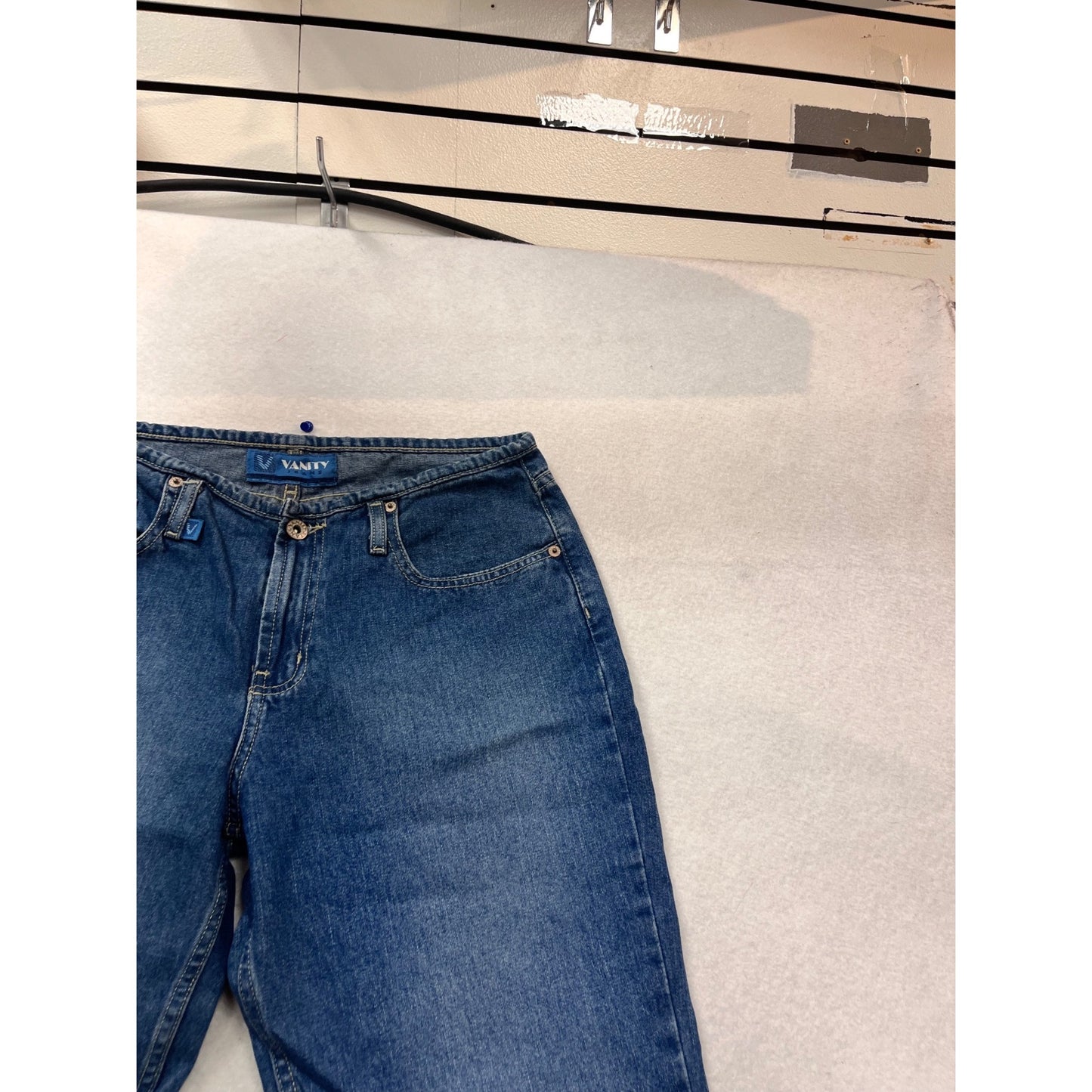 Vintage Vanity Flared Blue Denim Jeans Size 8-10 #122C