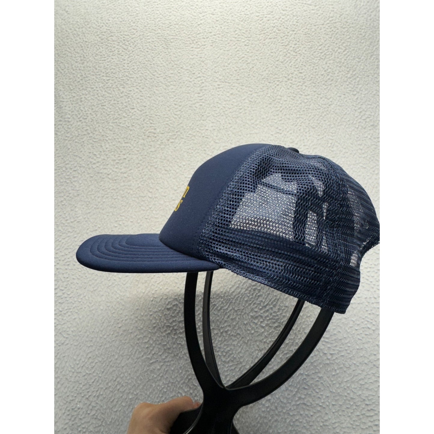 Green Goods Navy Mesh Trucker Hat By Sportiqe Adjustable Snapback #9237