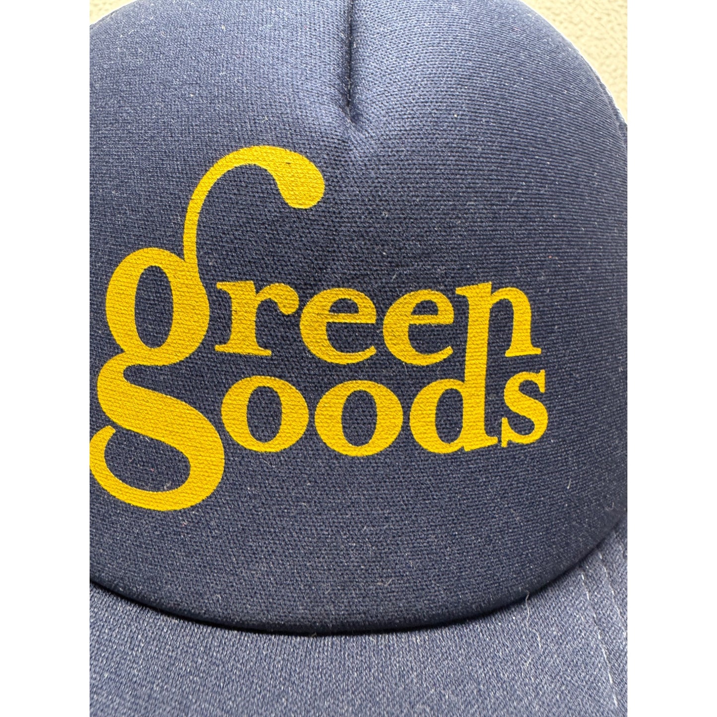 Green Goods Navy Mesh Trucker Hat By Sportiqe Adjustable Snapback #9237